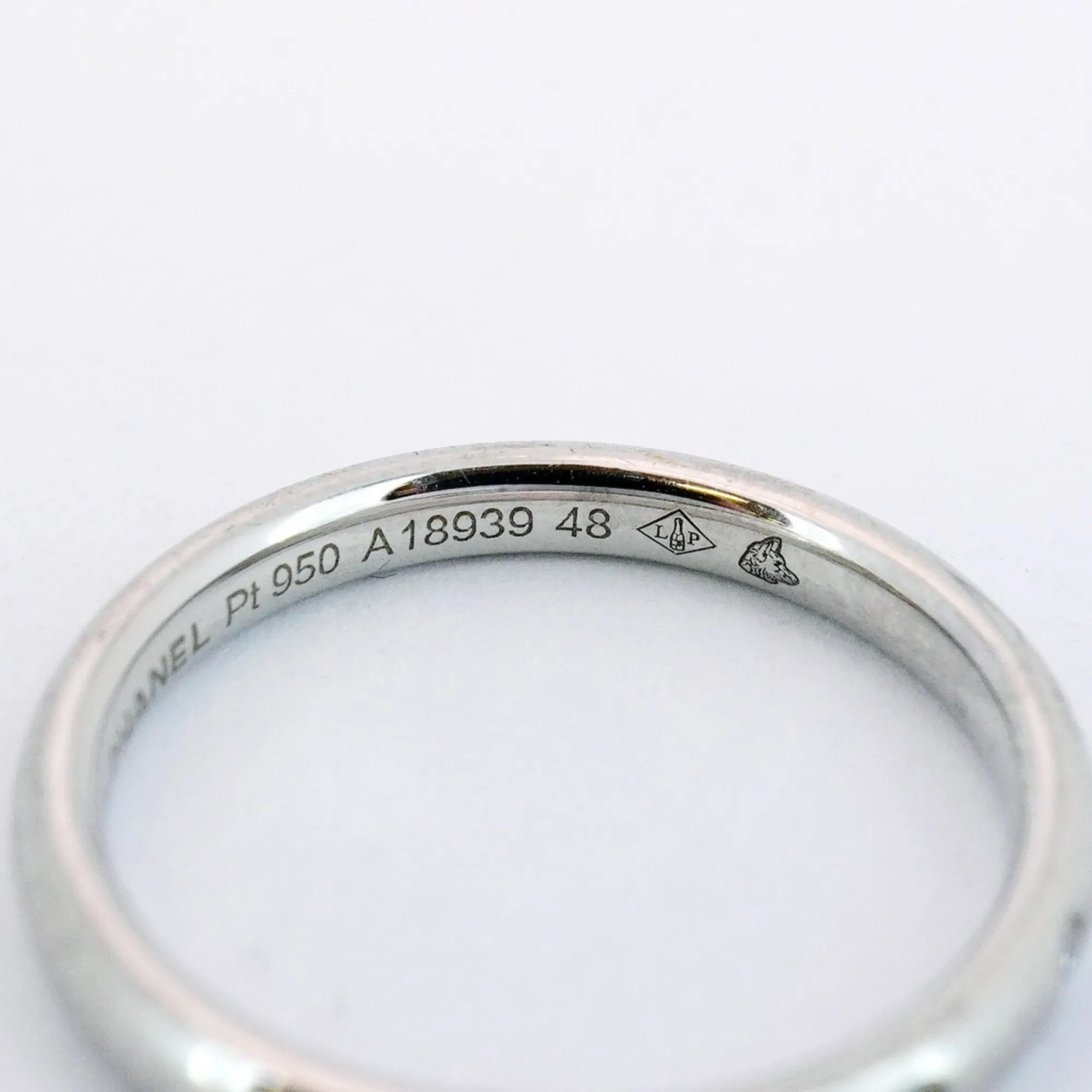 CHANEL Brown Diamond Ring #48