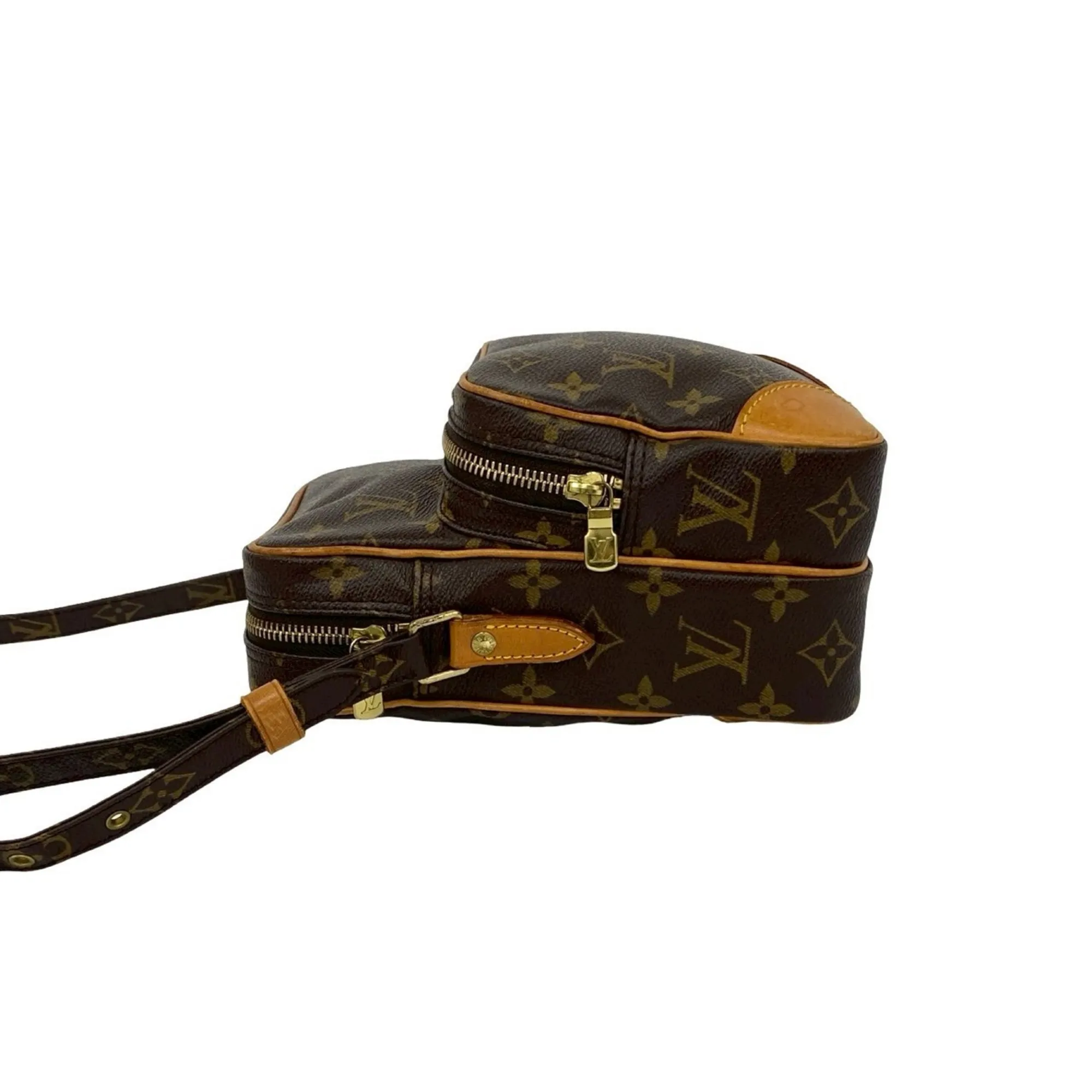 LOUIS VUITTON Brown Monogram Leather Shoulder Bag