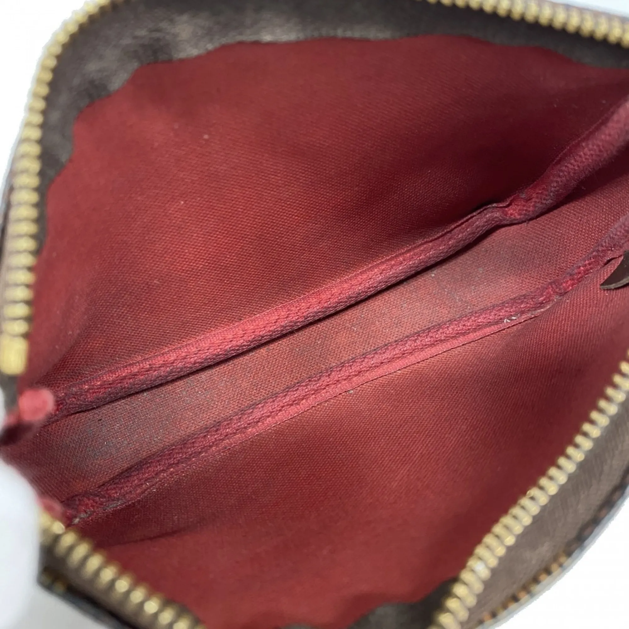 LOUIS VUITTON Brown Damier Pouch