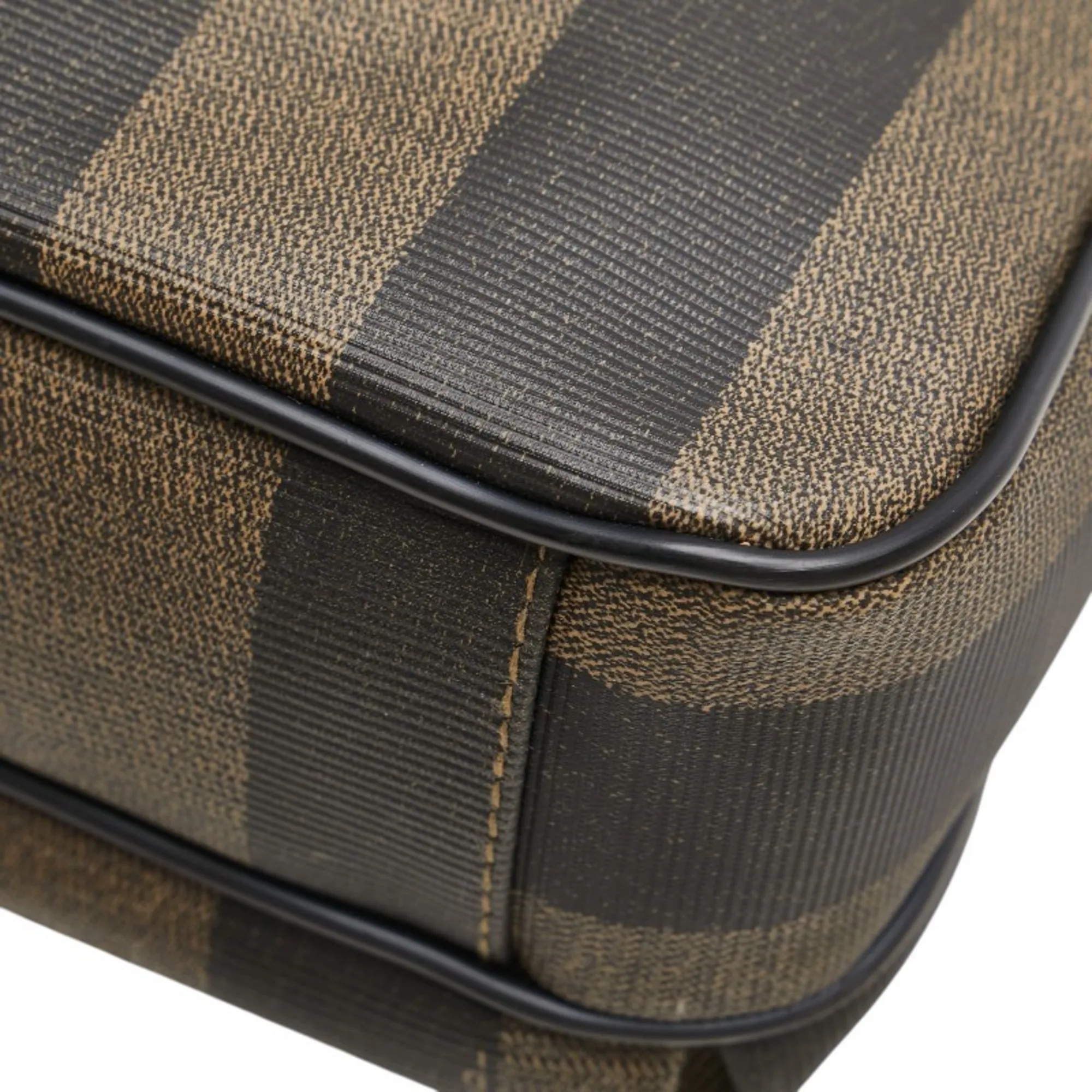 FENDI Black Leather Shoulder Bag