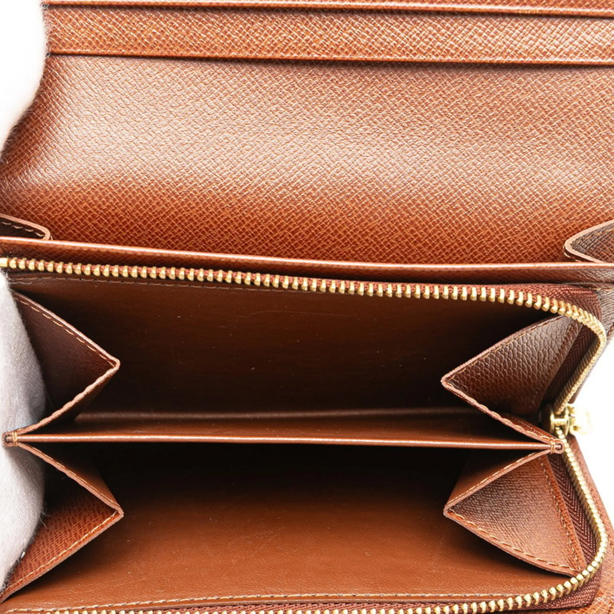 LOUIS VUITTON Brown Monogram Leather Wallet