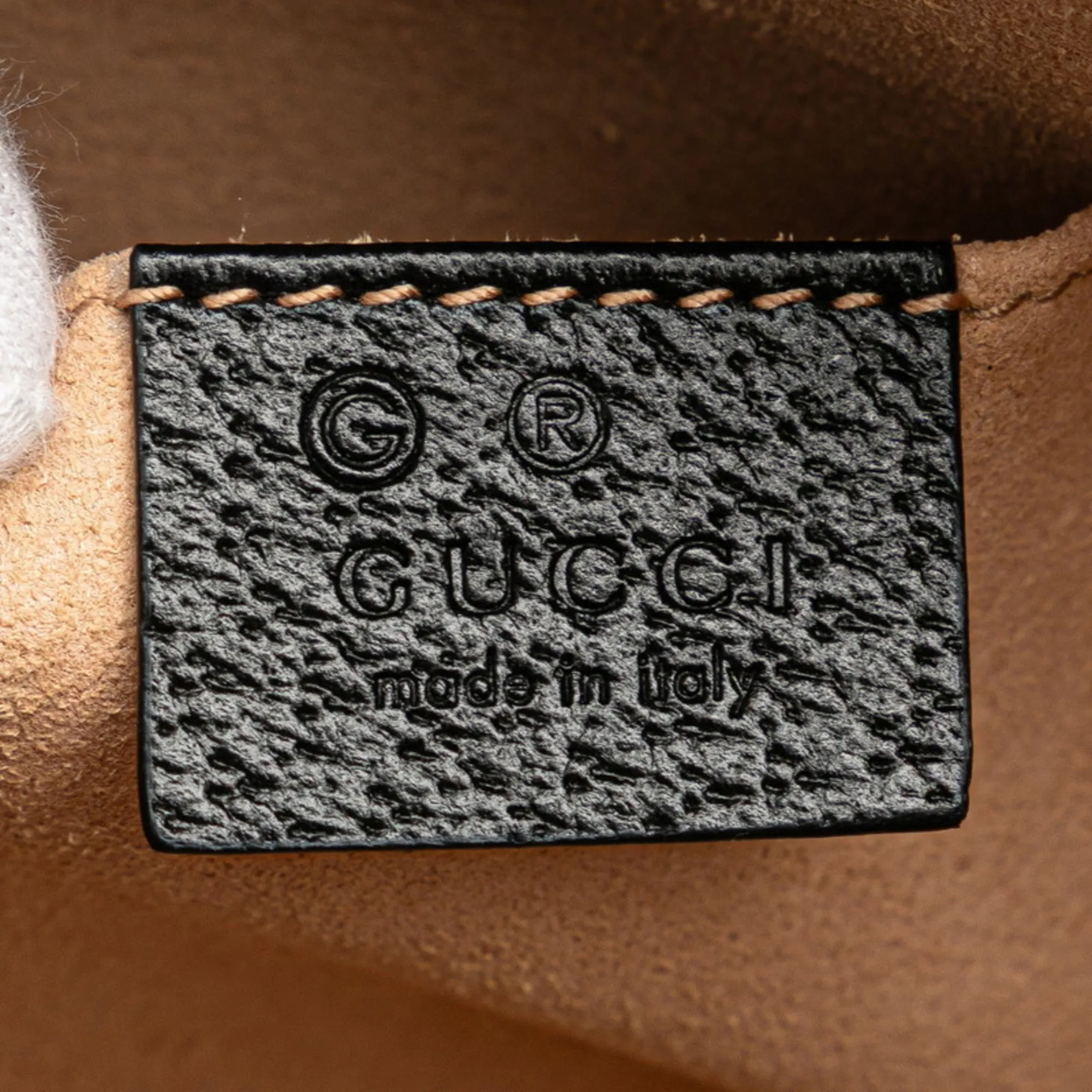 GUCCI Black Leather Shoulder Bag