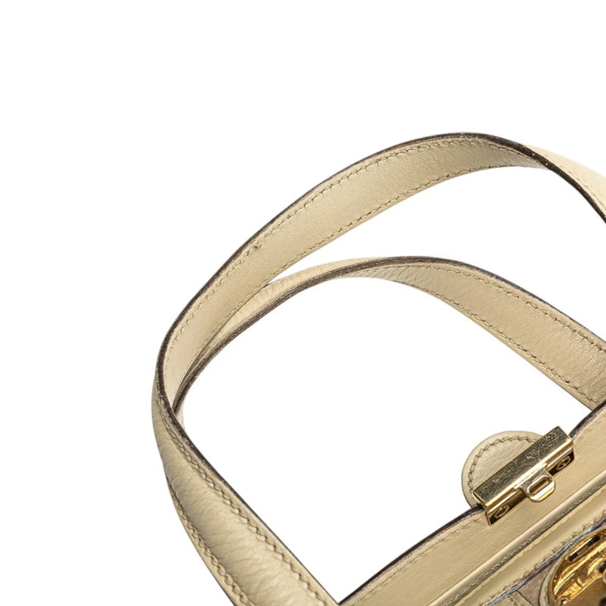 GUCCI Cream Leather Bag