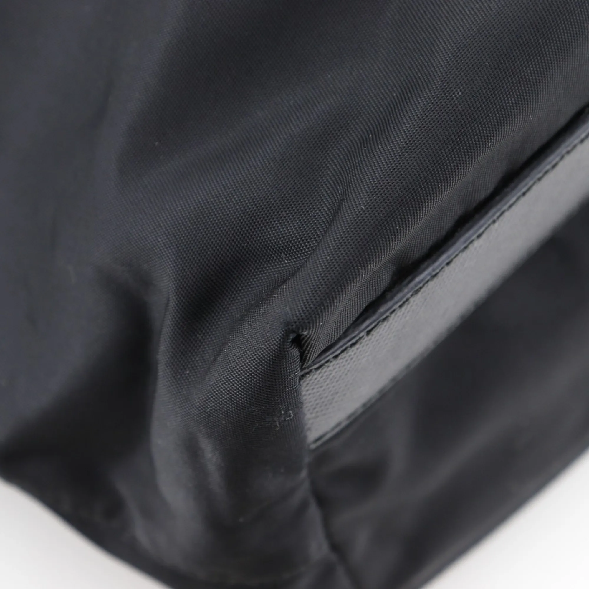 PRADA Black Leather Tote Bag