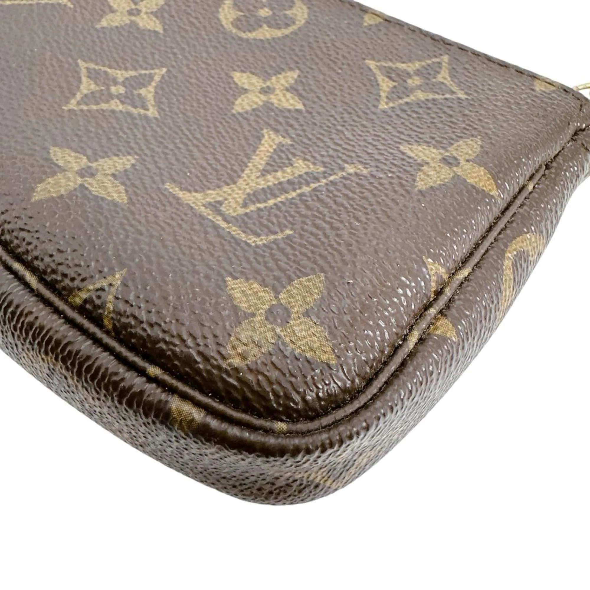 LOUIS VUITTON Brown Monogram Pouch