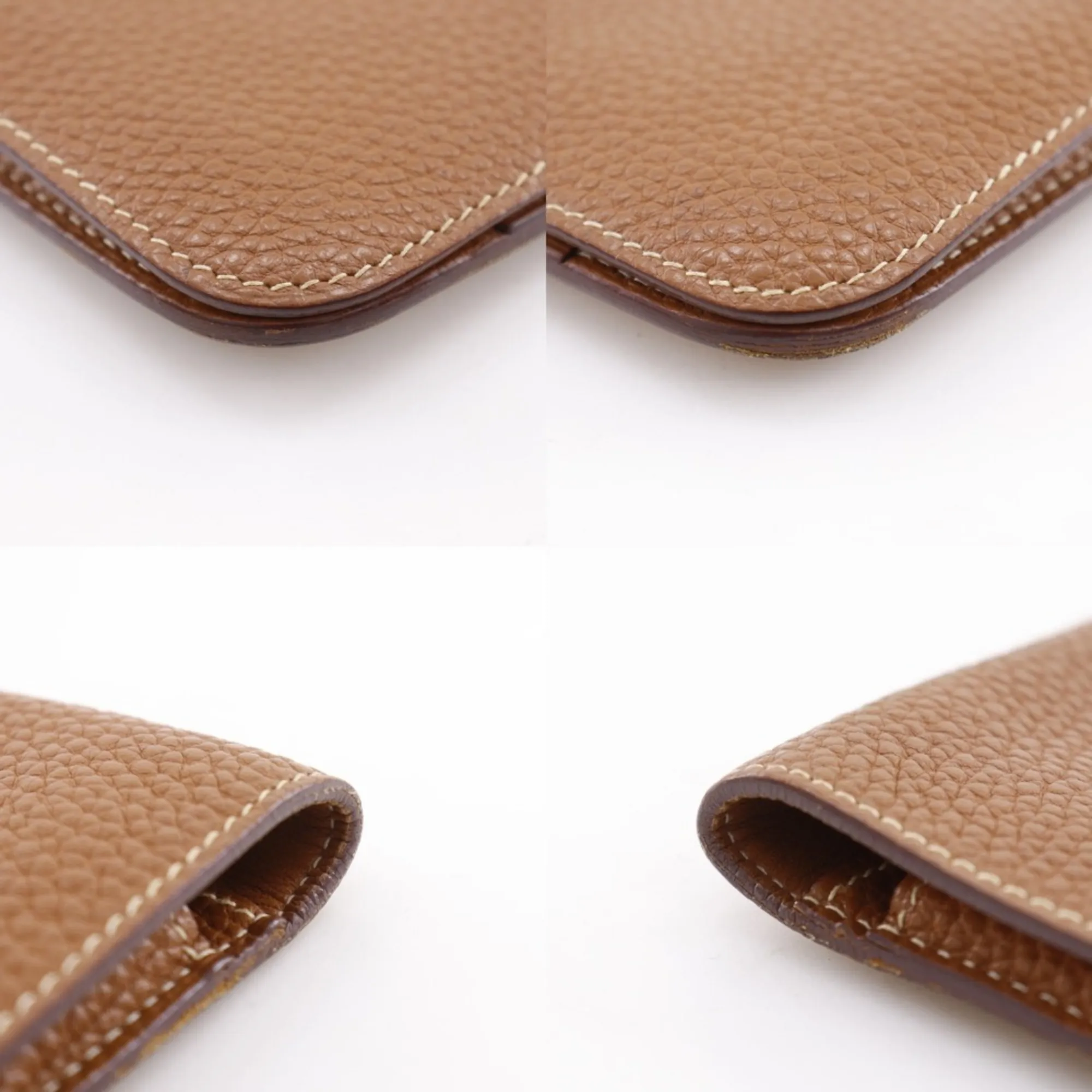 HERMES Brown Leather Wallet