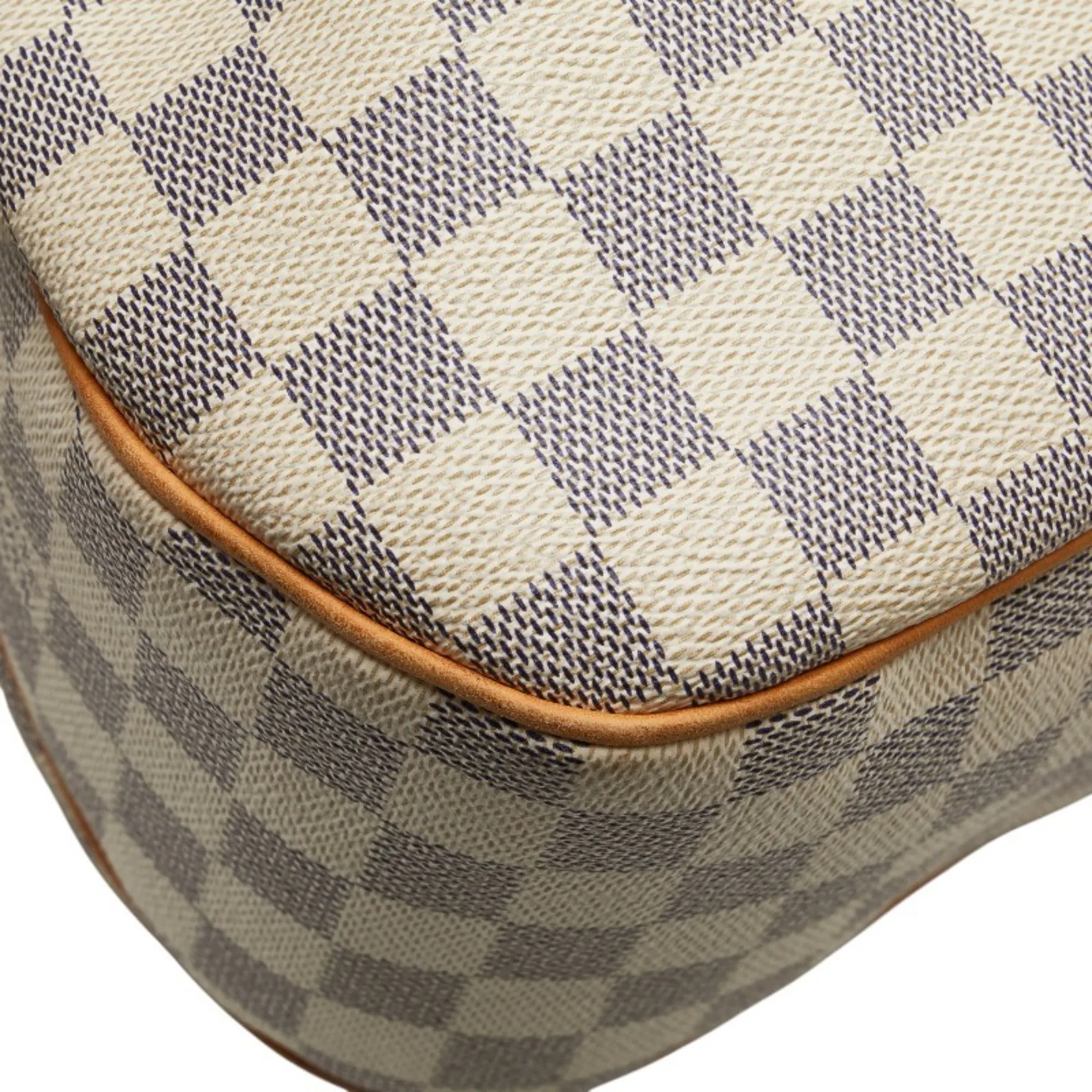 LOUIS VUITTON White Damier Leather Shoulder Bag