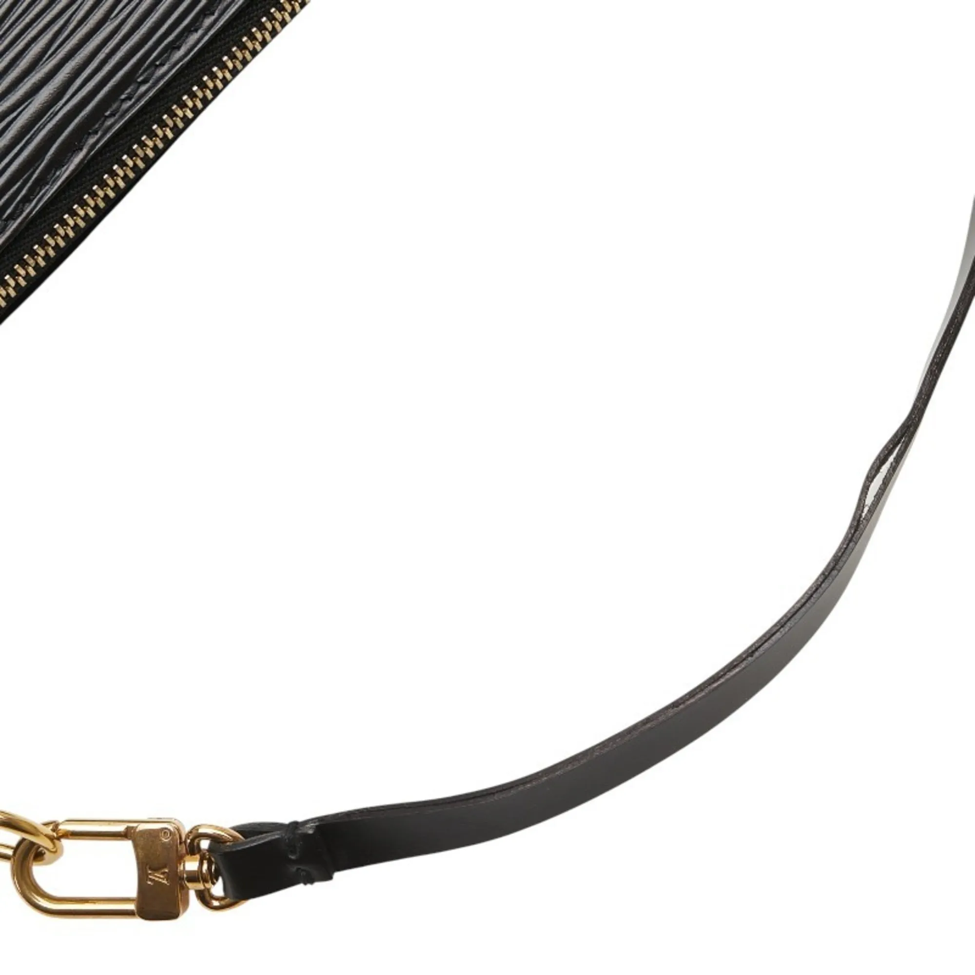 LOUIS VUITTON Black Leather Mini Bag