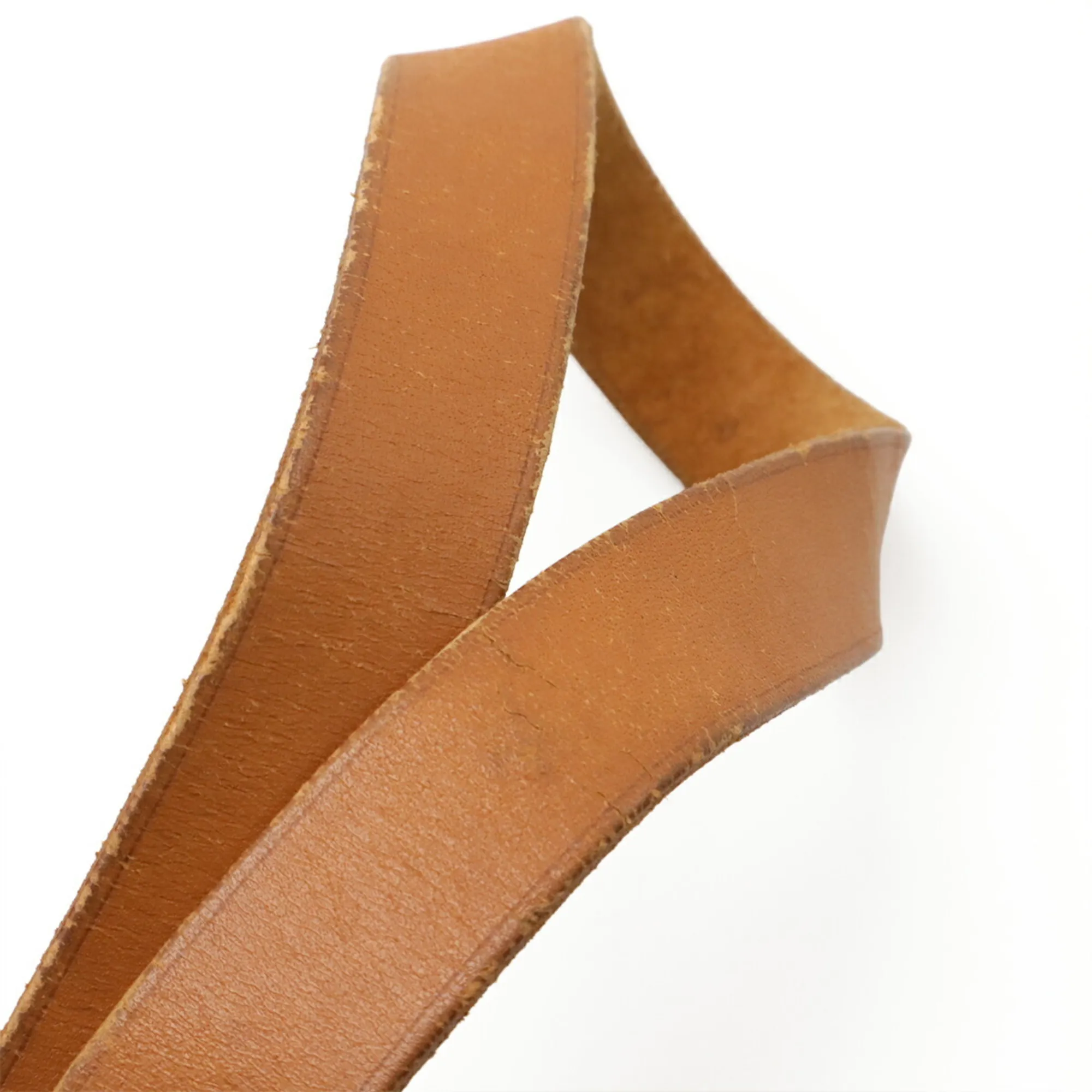 HERMES Brown Leather Shoulder Bag