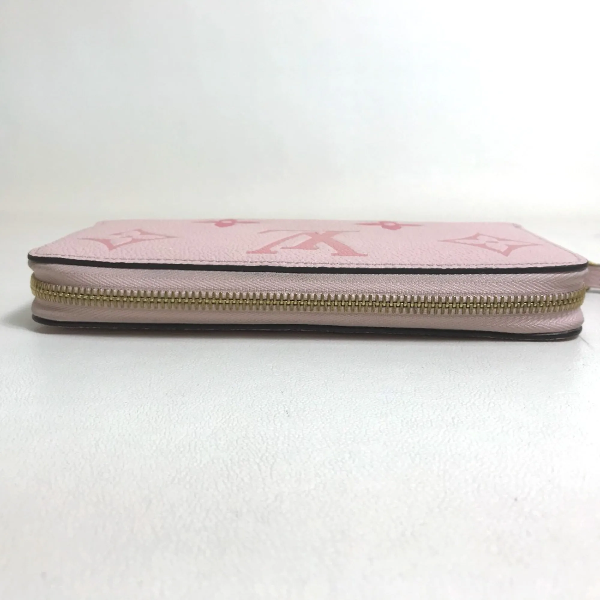 LOUIS VUITTON Pink Monogram Leather Wallet