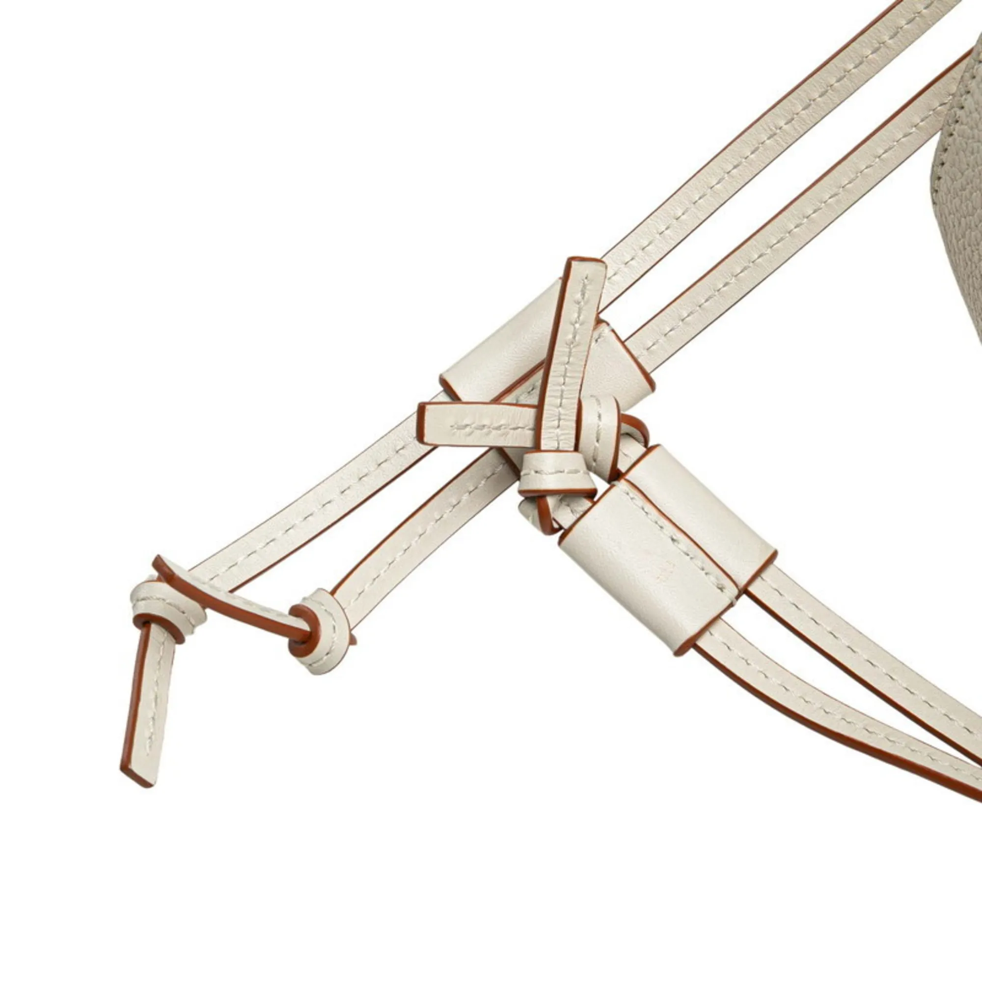 LOEWE White Leather Hammock Shoulder Bag