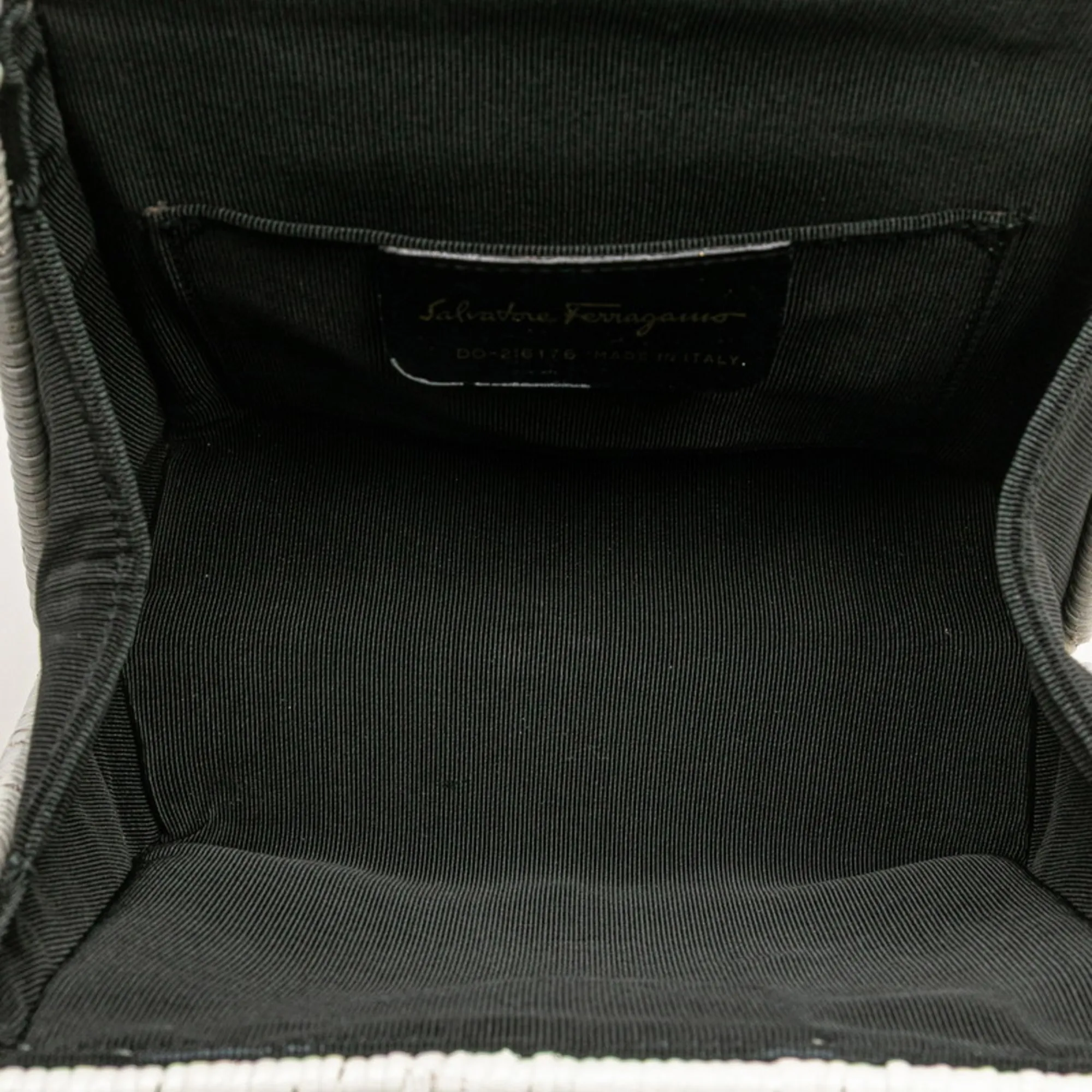 SALVATORE FERRAGAMO White Straw Bag