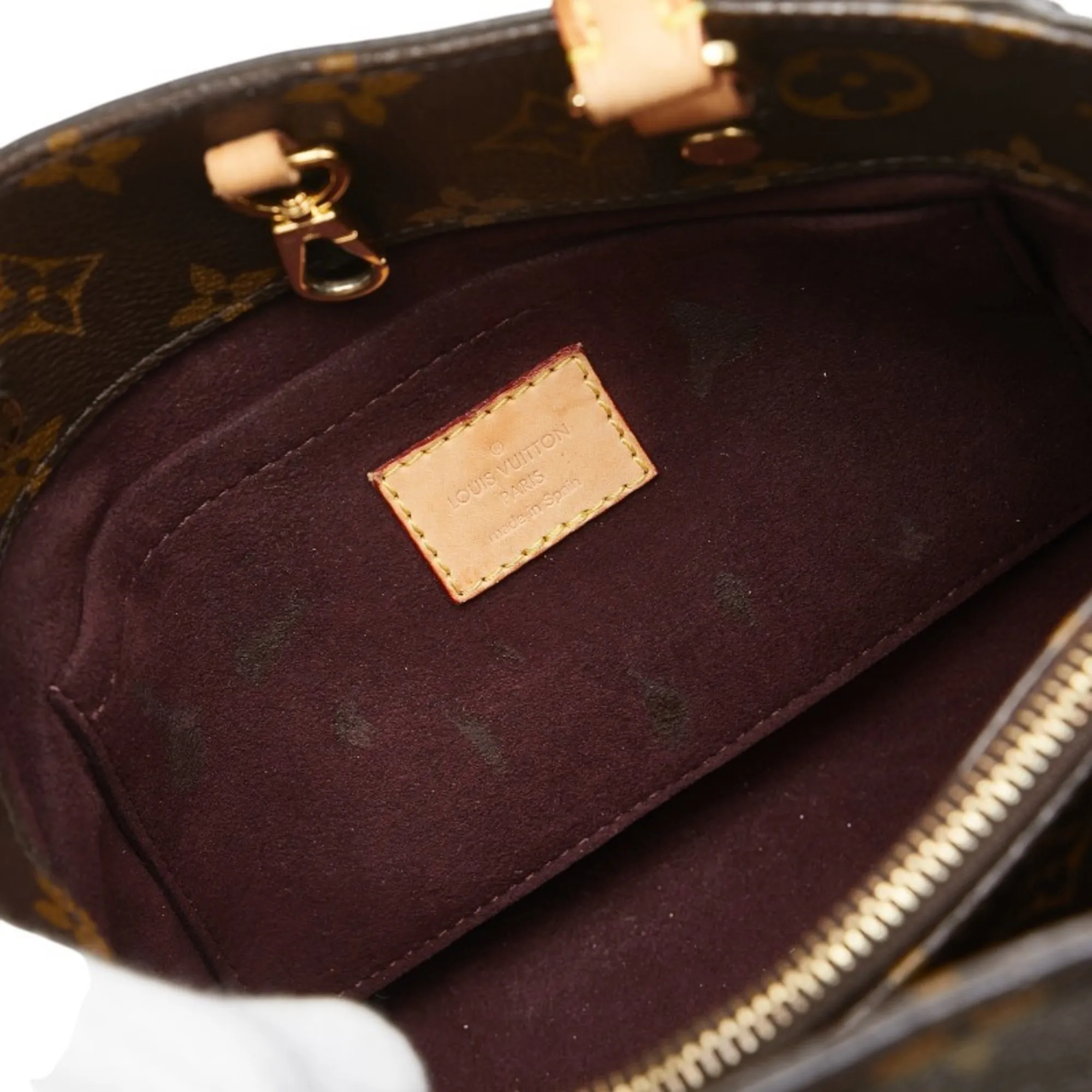 LOUIS VUITTON Brown Monogram Leather Shoulder Bag