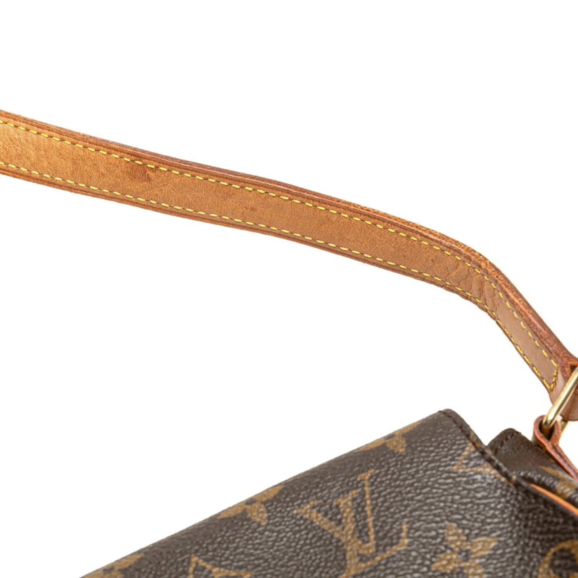 LOUIS VUITTON Brown Monogram Leather Shoulder Bag
