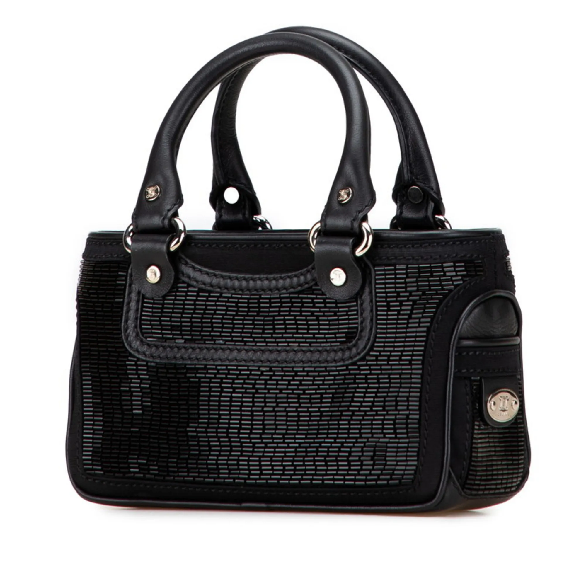 CELINE Black Leather Pouch