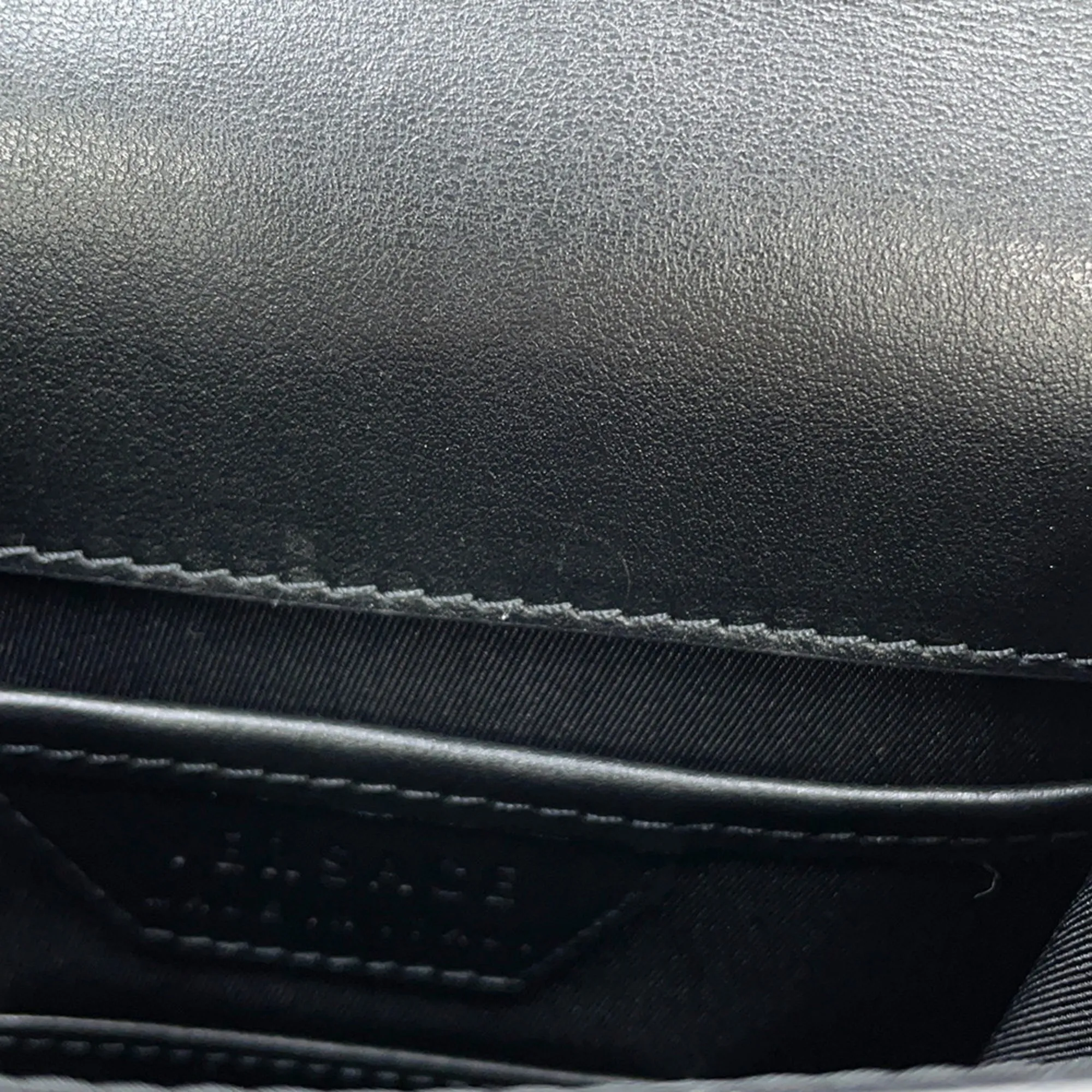 VERSACE Black Leather Shoulder Bag