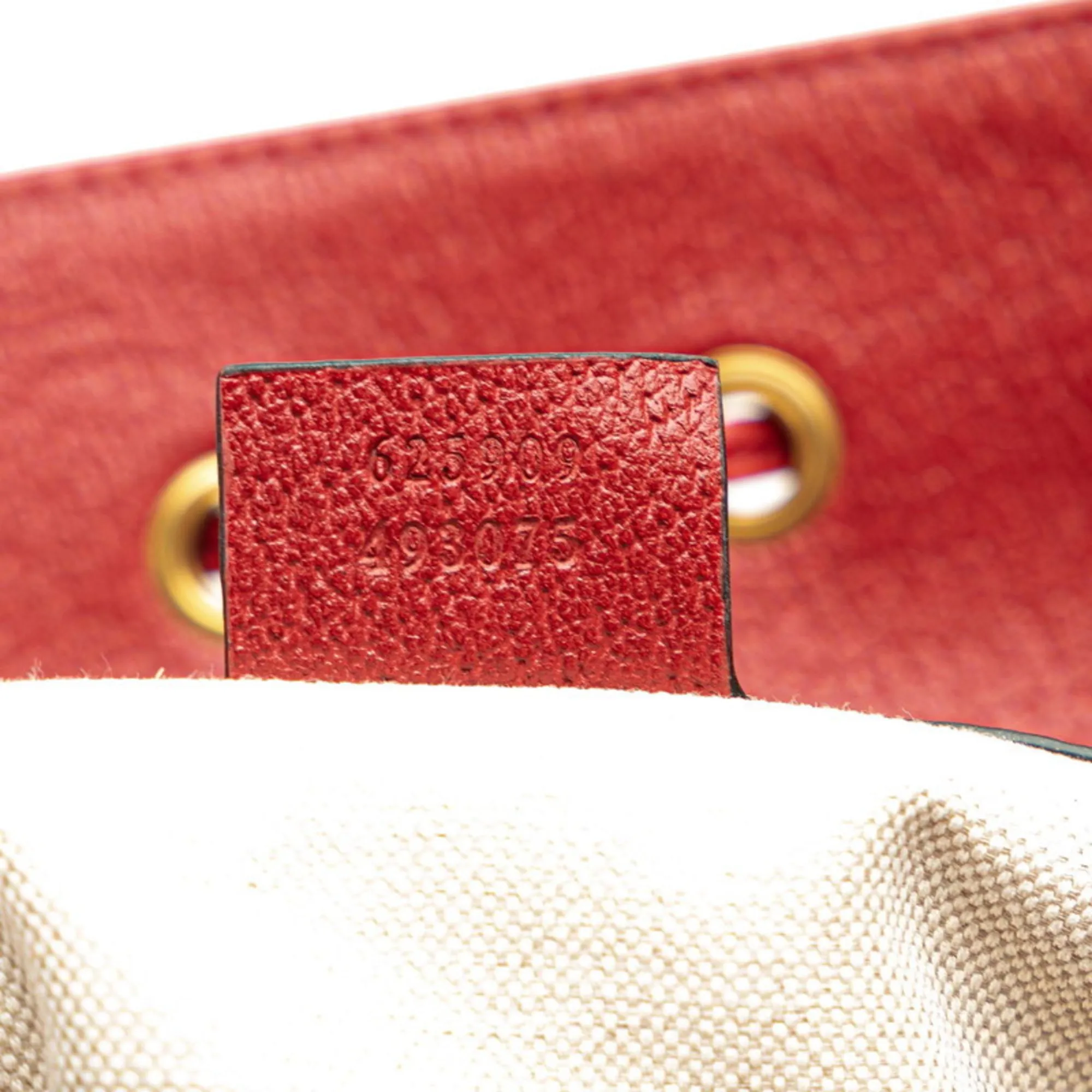 GUCCI Red Leather Backpack