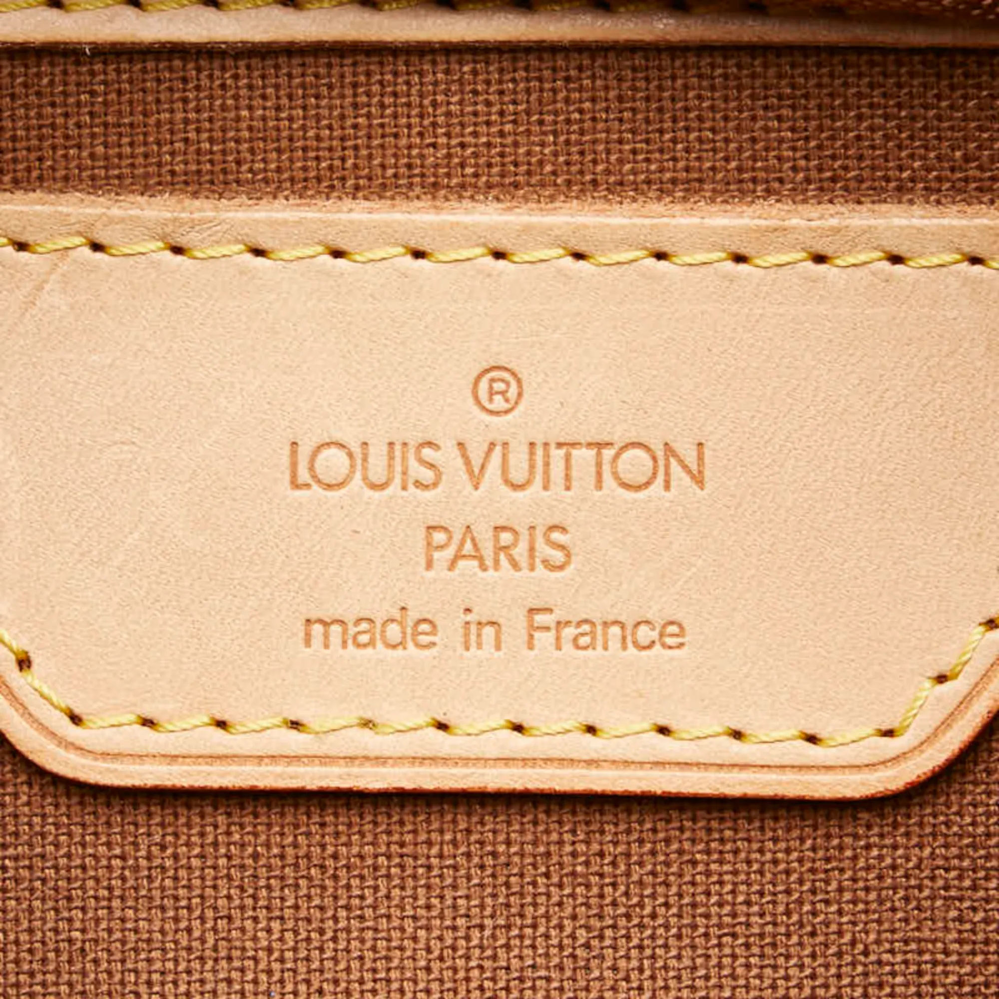 LOUIS VUITTON Brown Monogram Leather Boston Bag