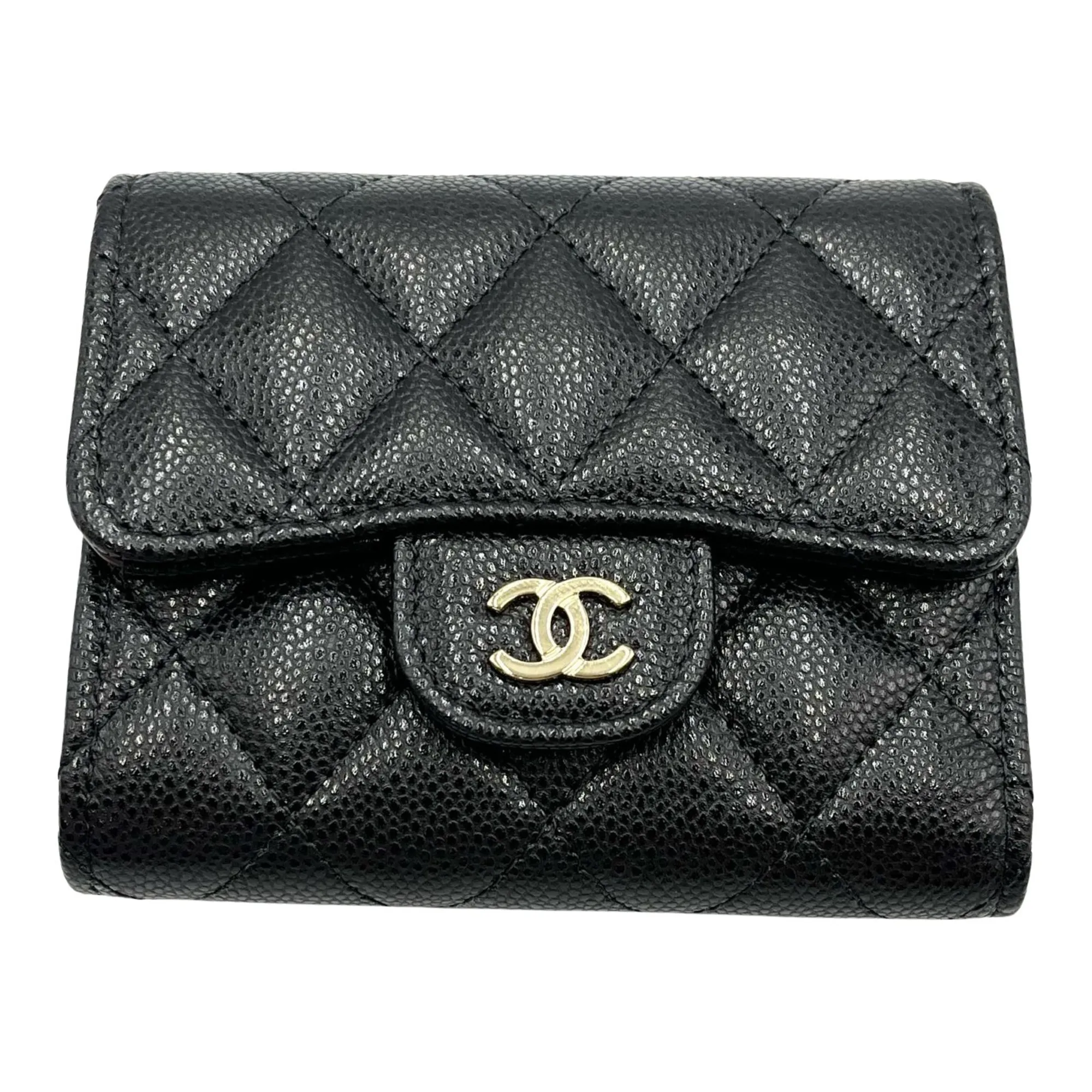 CHANEL Black Leather Wallet