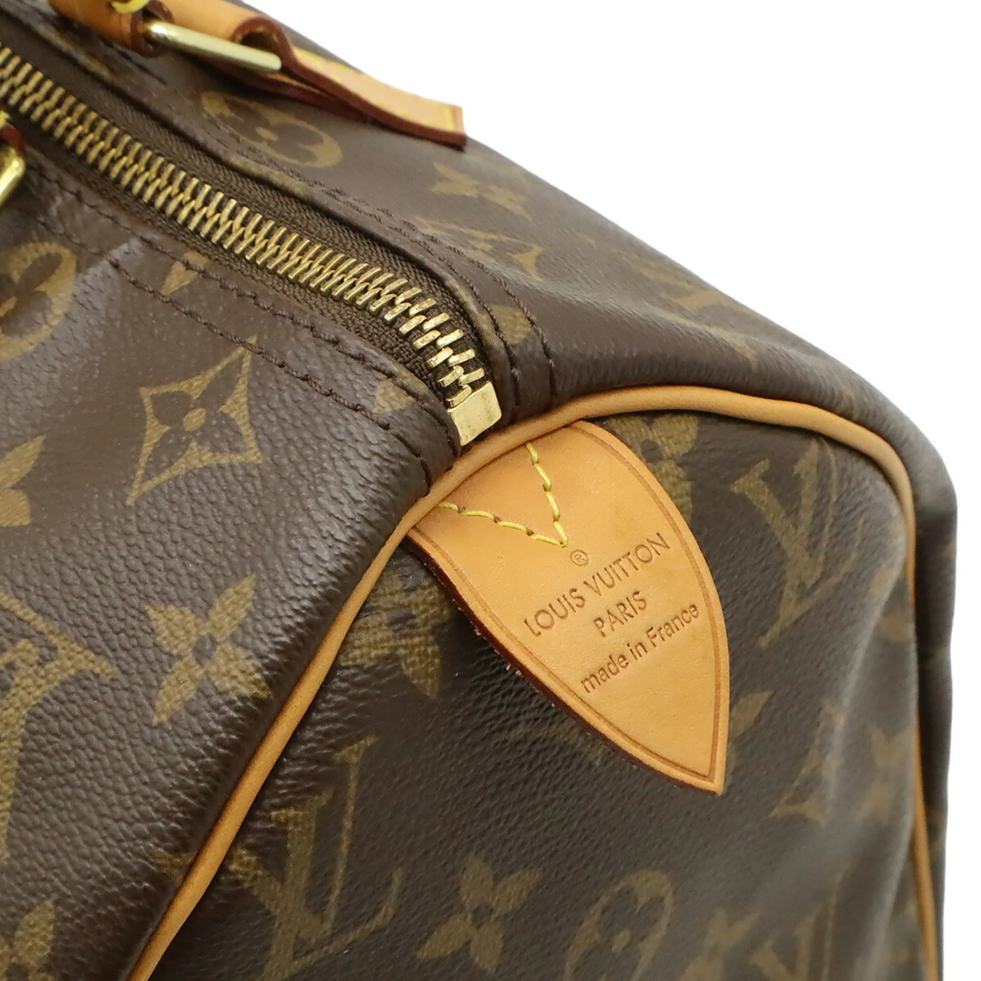 LOUIS VUITTON Brown Monogram Speedy 30 Bag