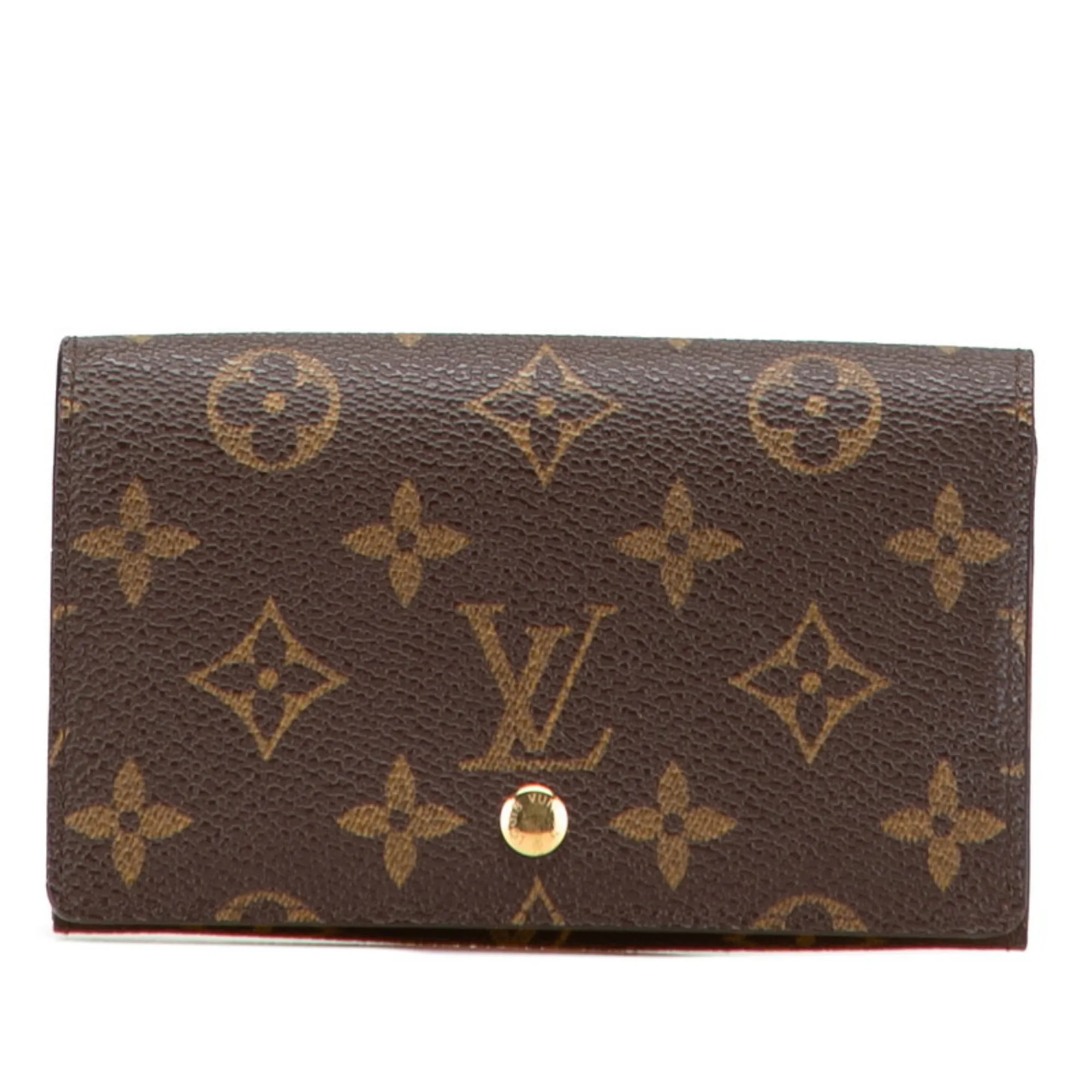 LOUIS VUITTON Brown Monogram Leather Wallet