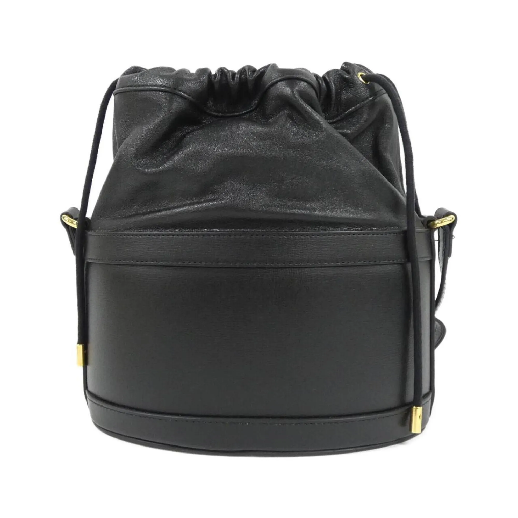 GUCCI Black Horsebit Shoulder Bag