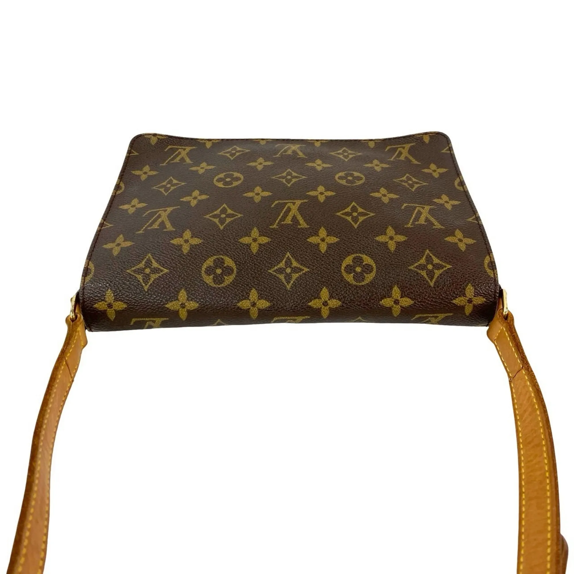 LOUIS VUITTON Brown Monogram Leather Shoulder Bag