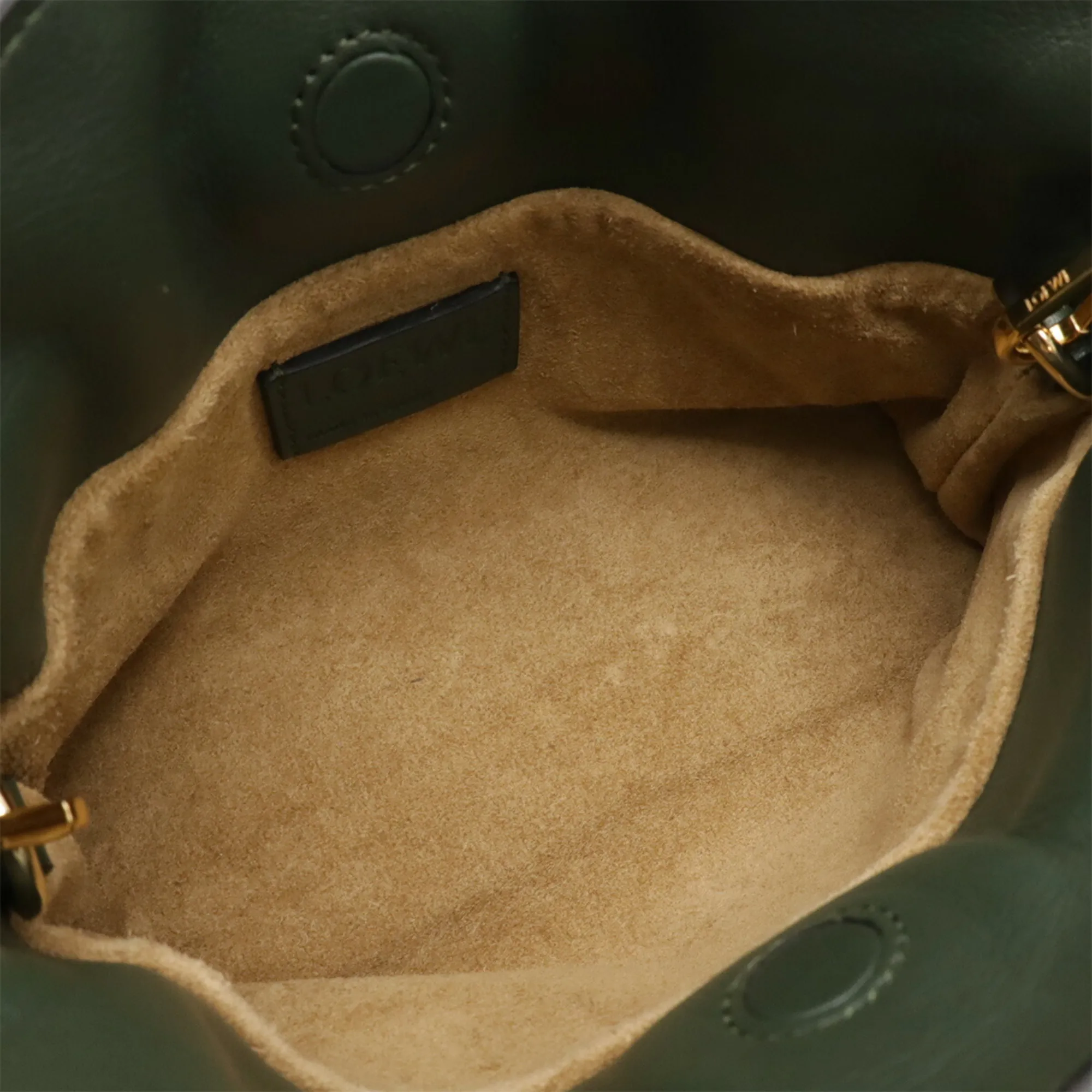 LOEWE Green Leather Shoulder Bag