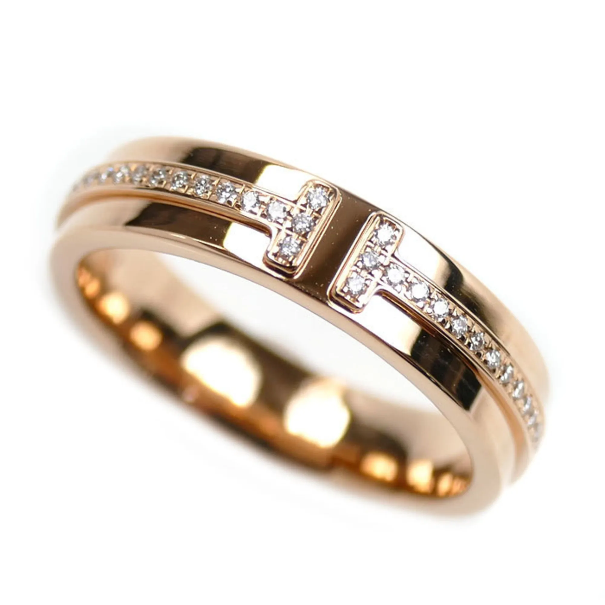 TIFFANY & CO. 18k Gold Diamond Ring