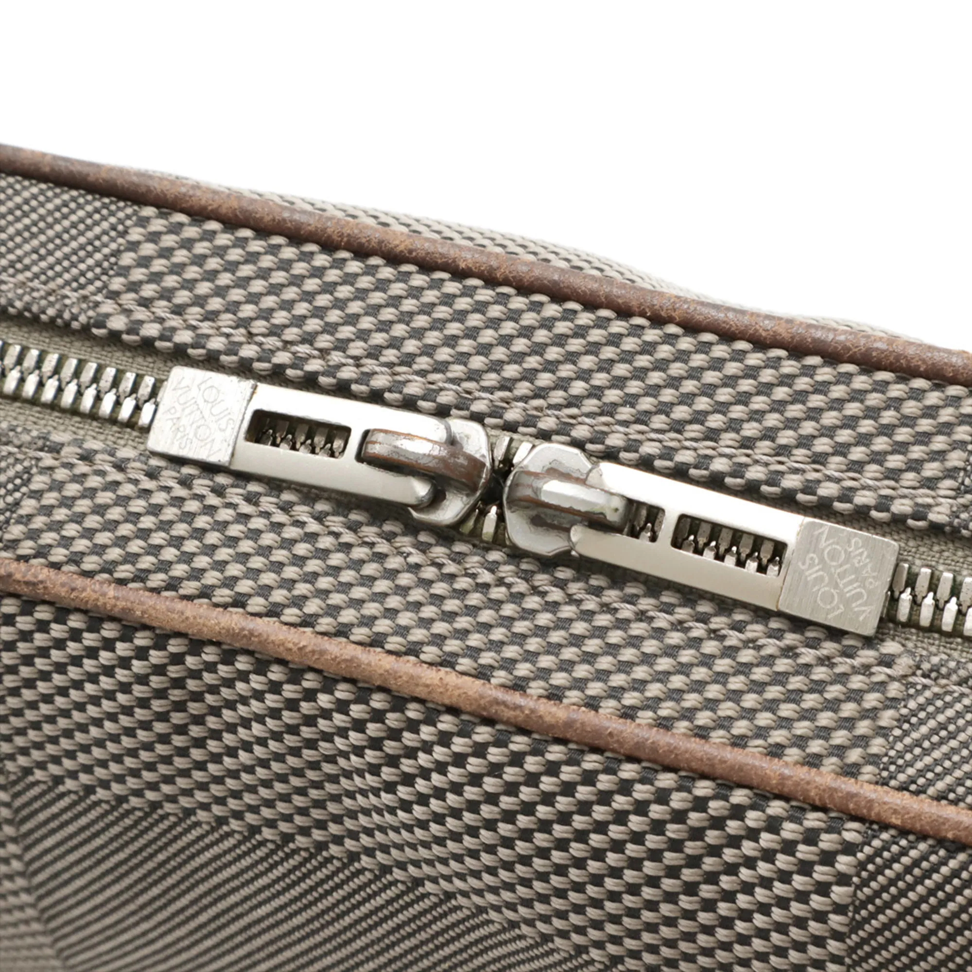 LOUIS VUITTON Brown Damier Leather Fanny Pack