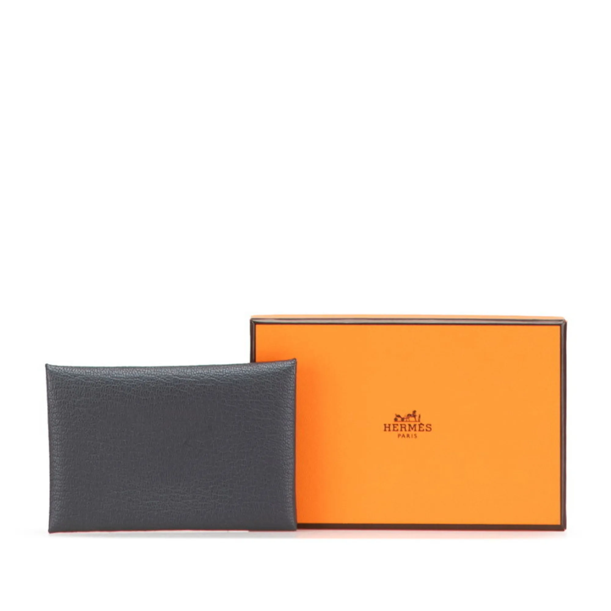 HERMES Gray Card Holder