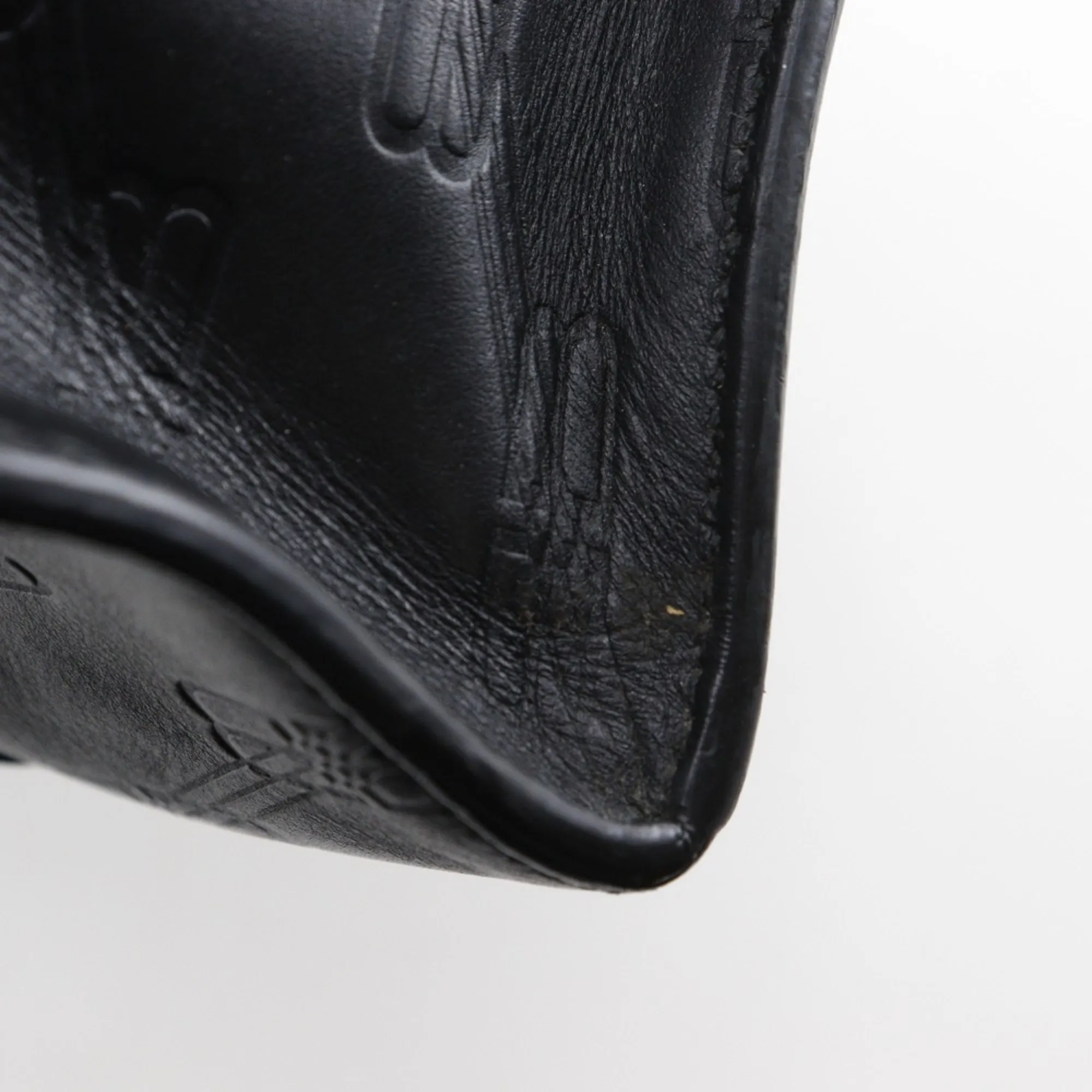 BALENCIAGA Black Monogram Leather Bag