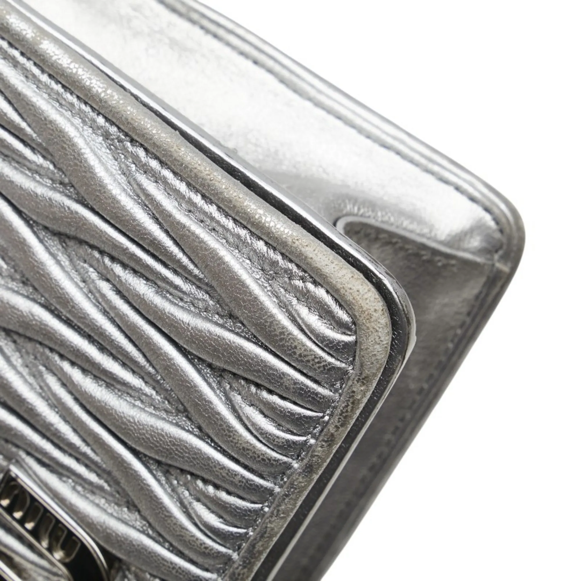 MIU MIU Brown Leather Shoulder Bag