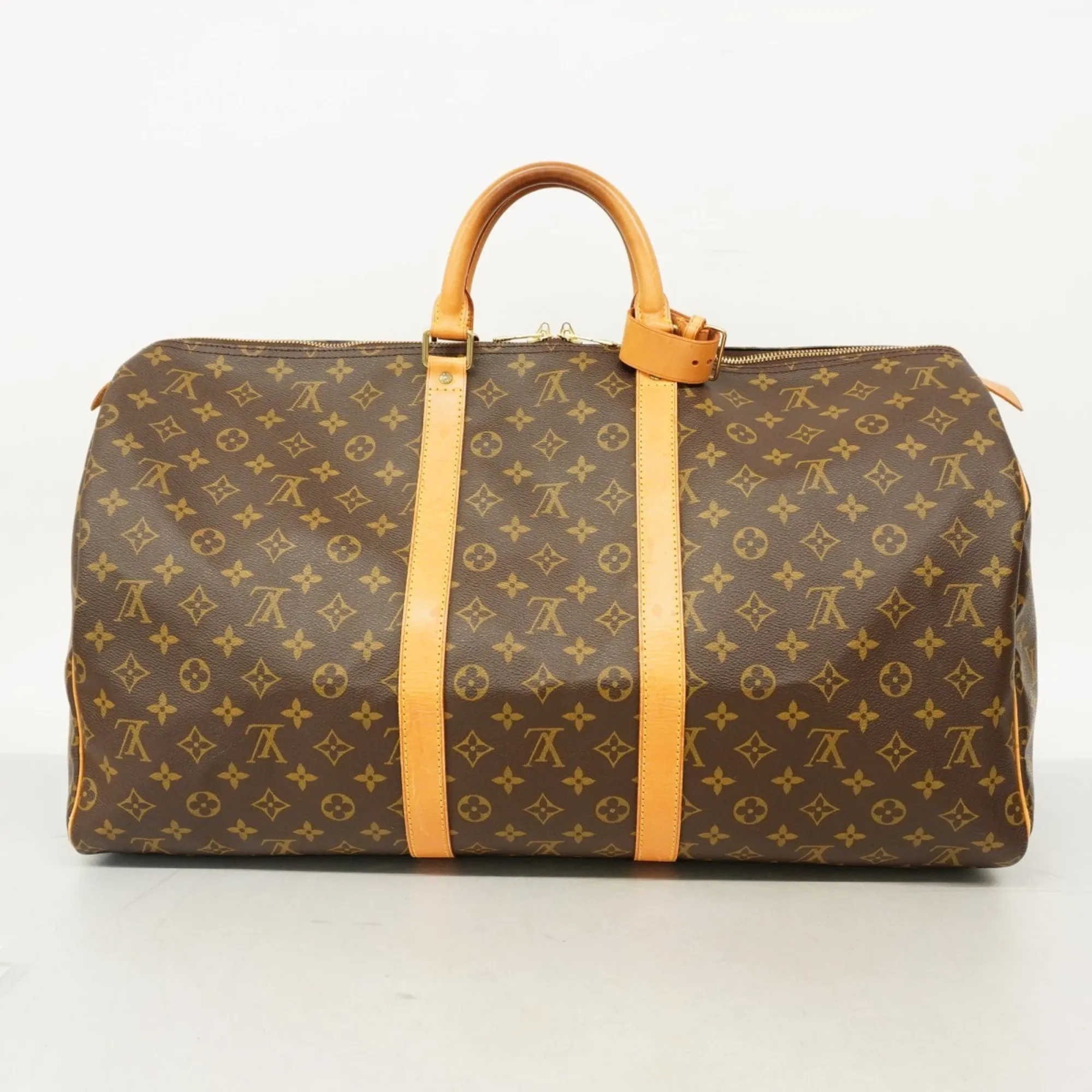 LOUIS VUITTON Brown Monogram Boston Bag