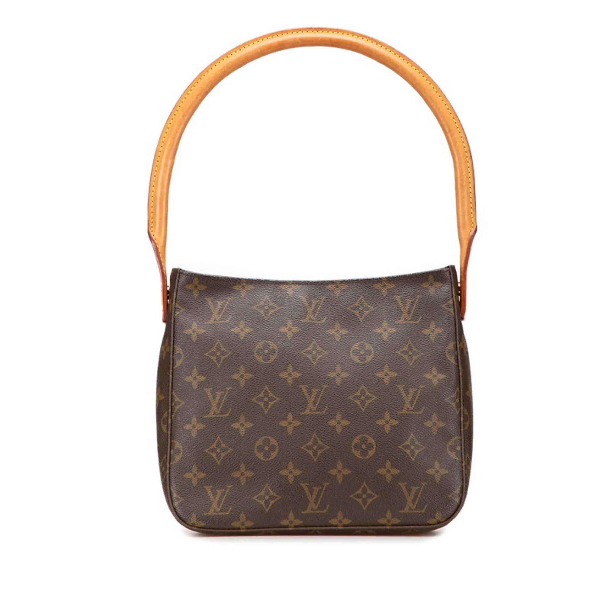 LOUIS VUITTON Brown Monogram Leather Shoulder Bag