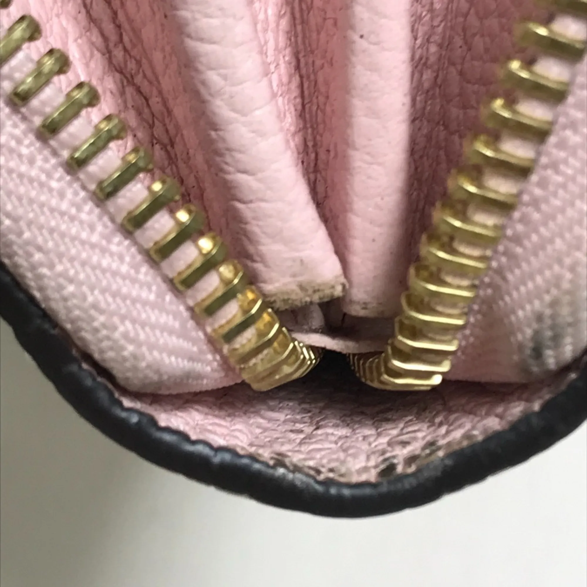 LOUIS VUITTON Pink Monogram Leather Wallet