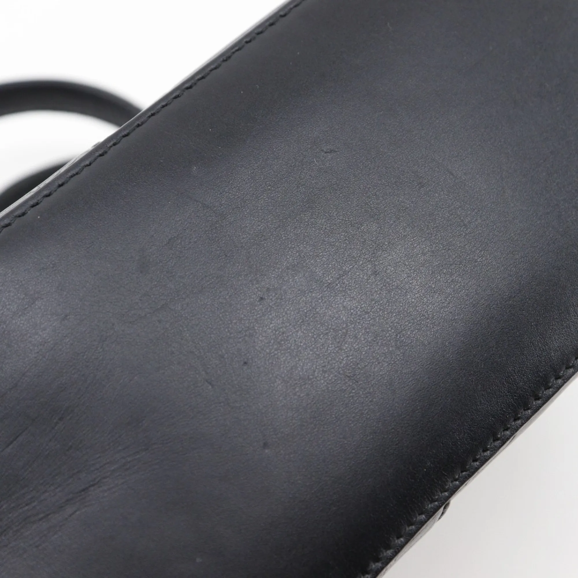 BALENCIAGA Black Monogram Leather Bag