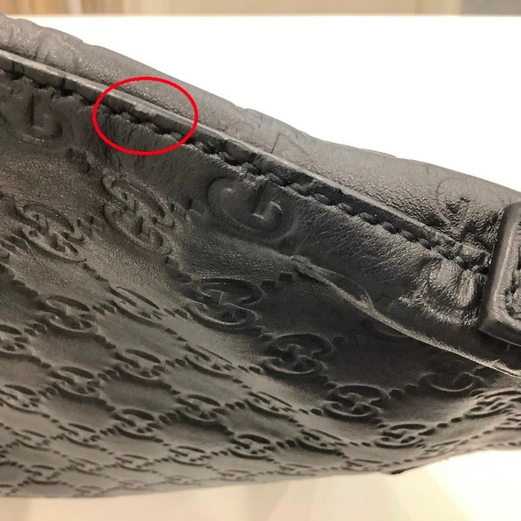 GUCCI Black Leather Clutch Bag