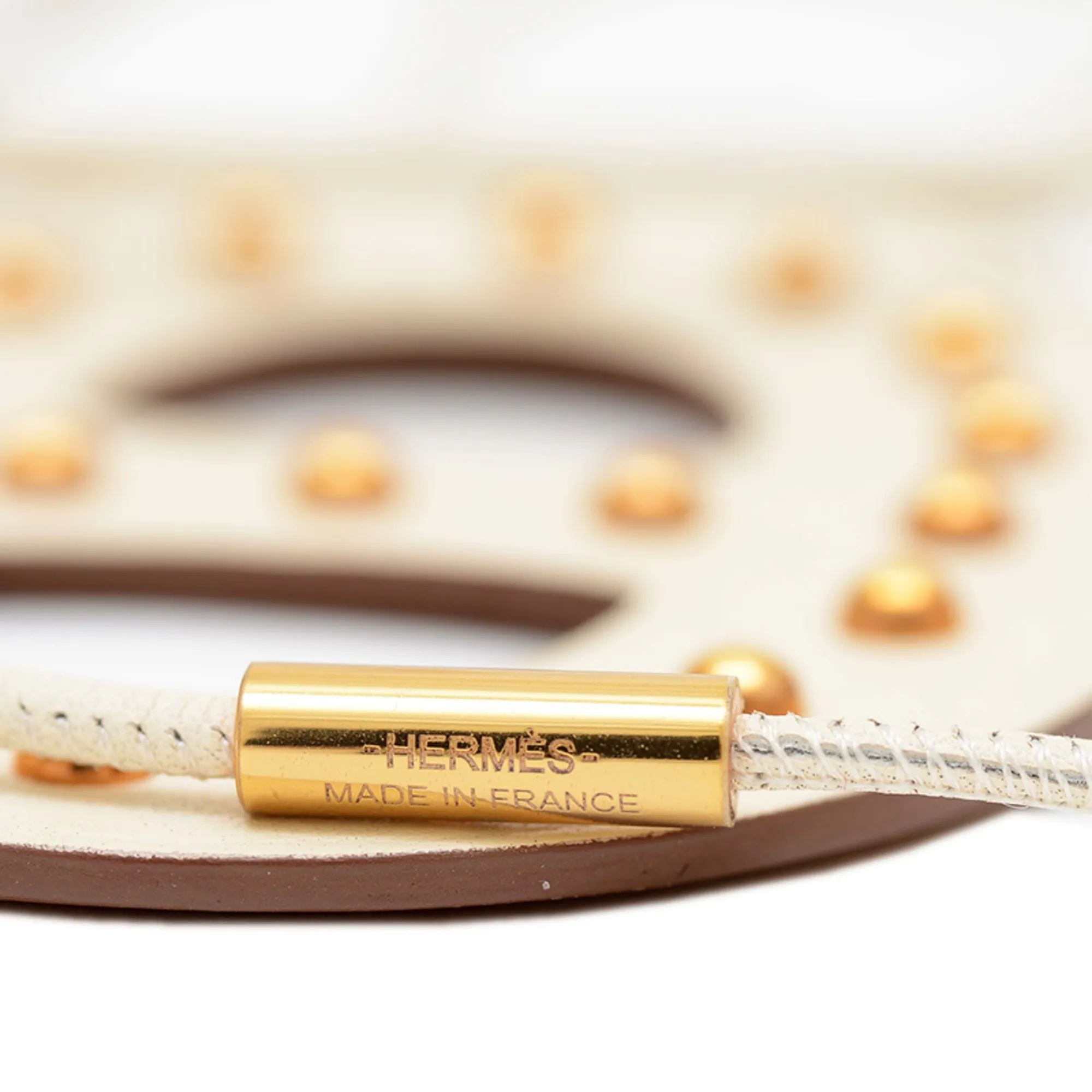 HERMES White Necklace