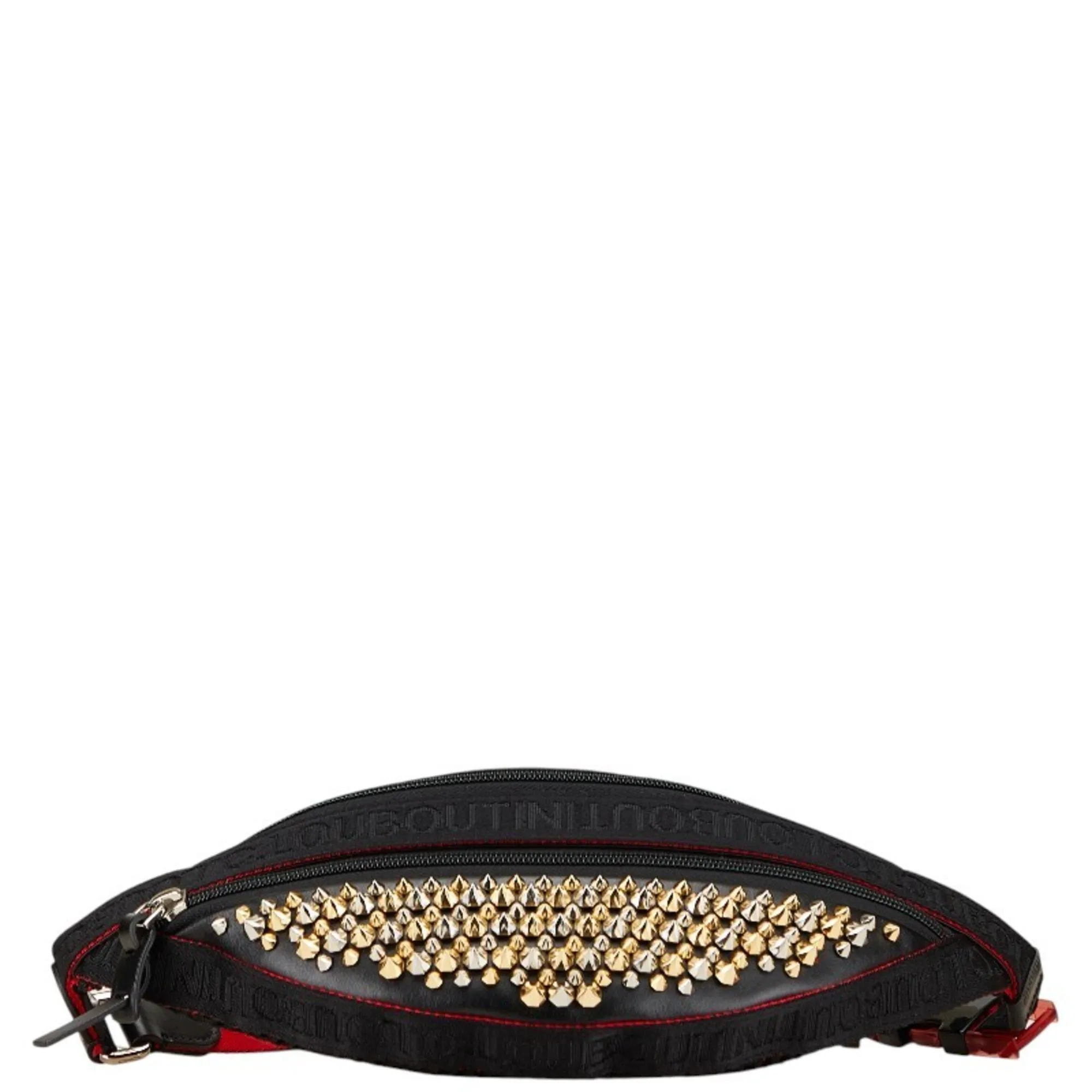 CHRISTIAN LOUBOUTIN Black Leather Hobo Bag