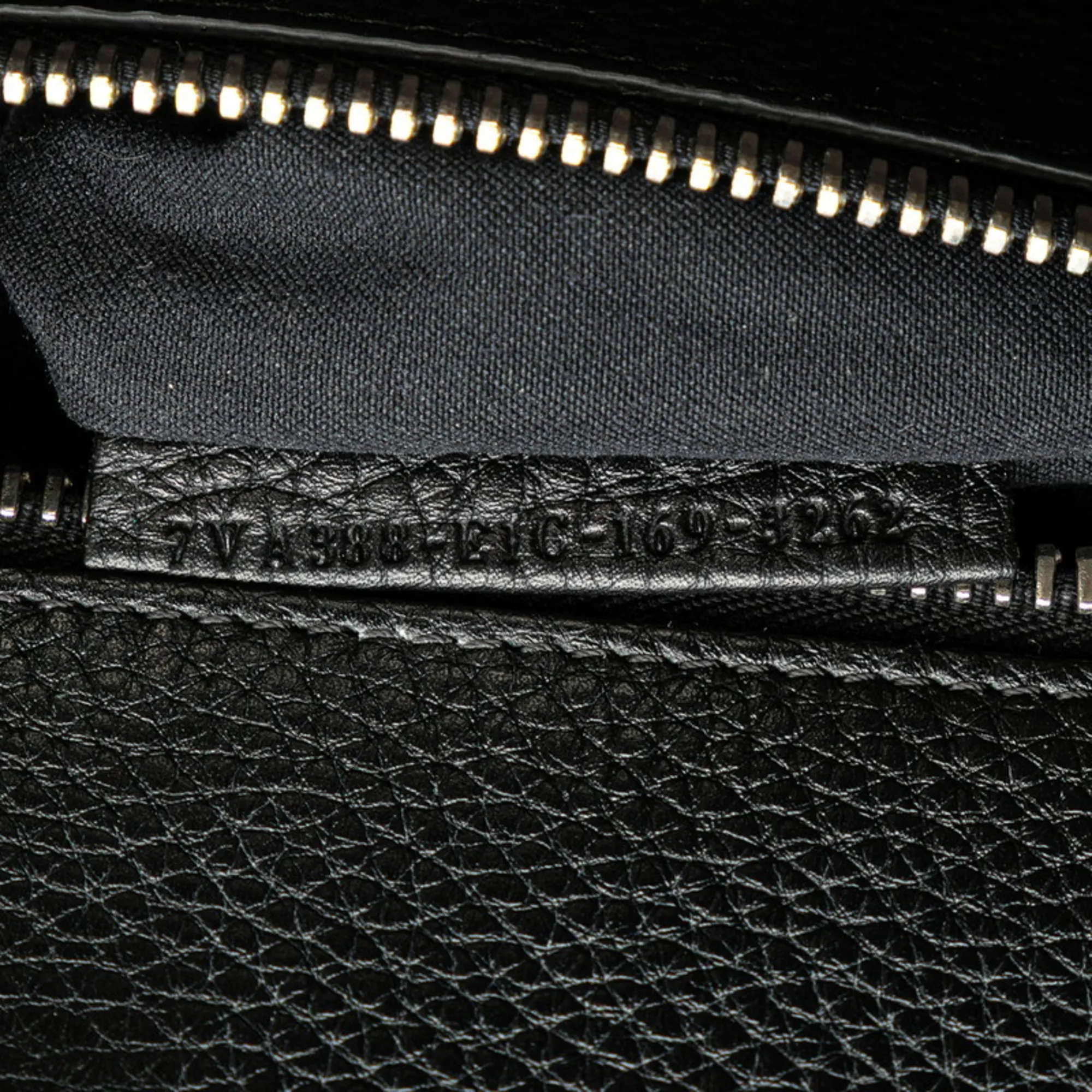 FENDI Green Leather Peekaboo Shoulder Bag