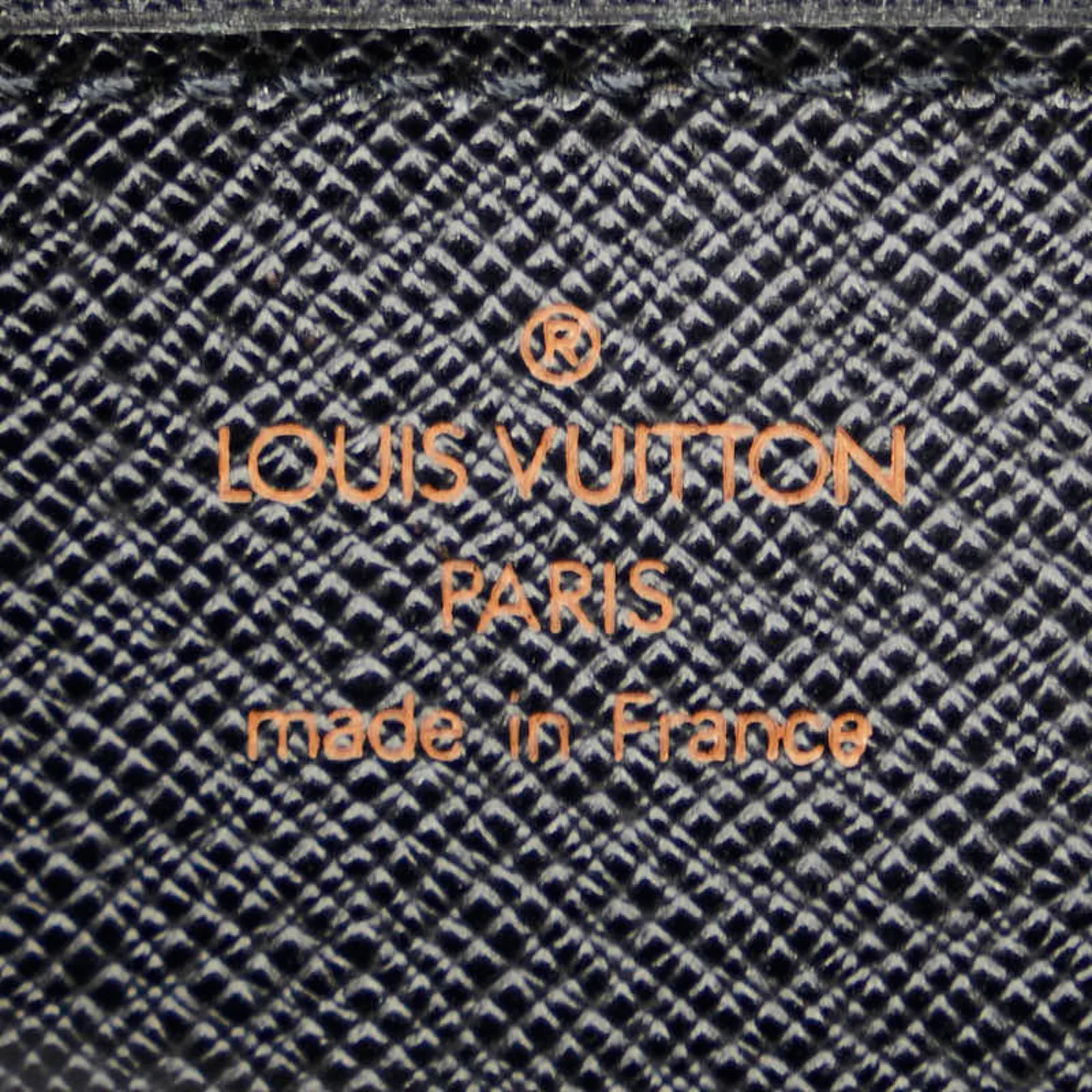 LOUIS VUITTON Black Leather Shoulder Bag