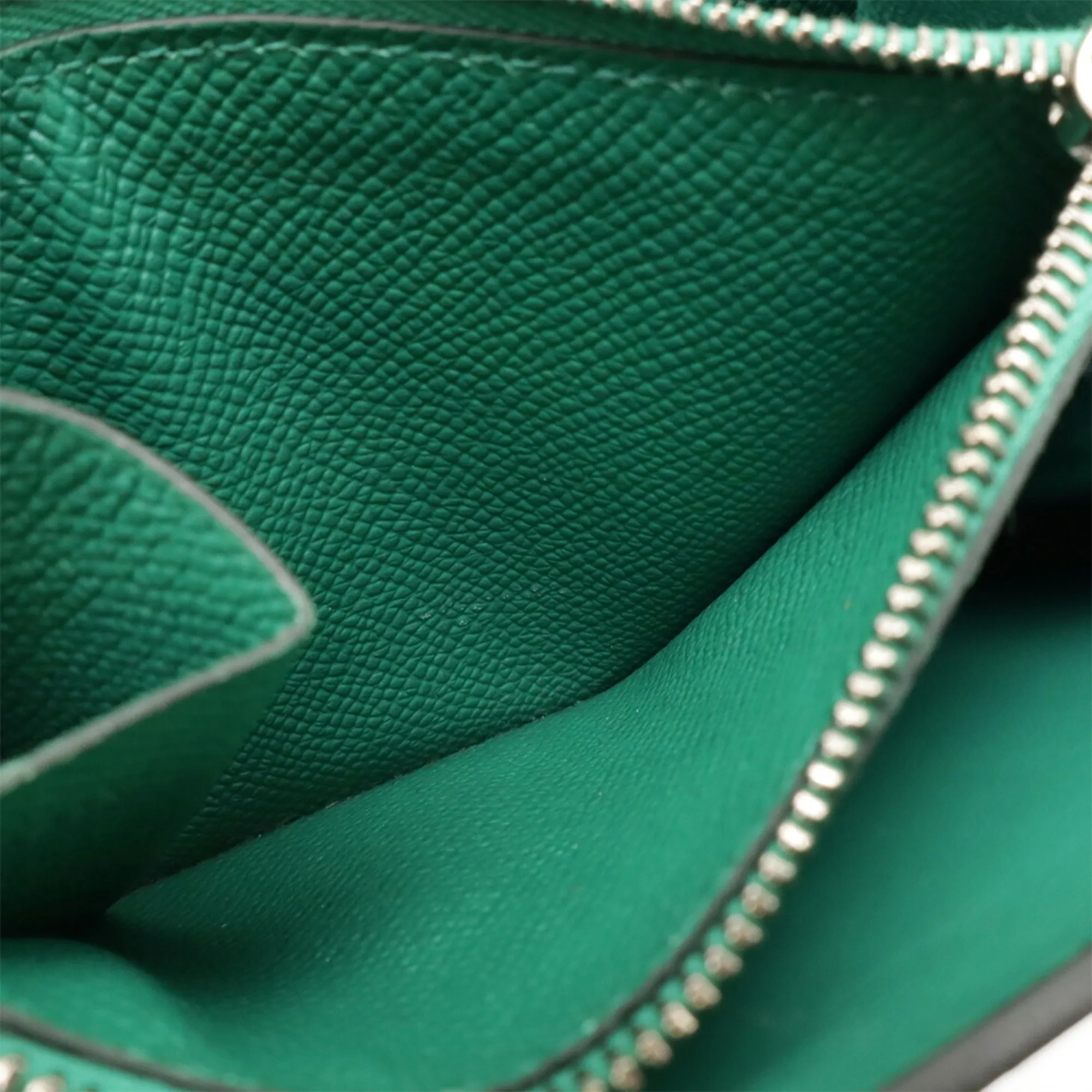HERMES Green Leather Wallet