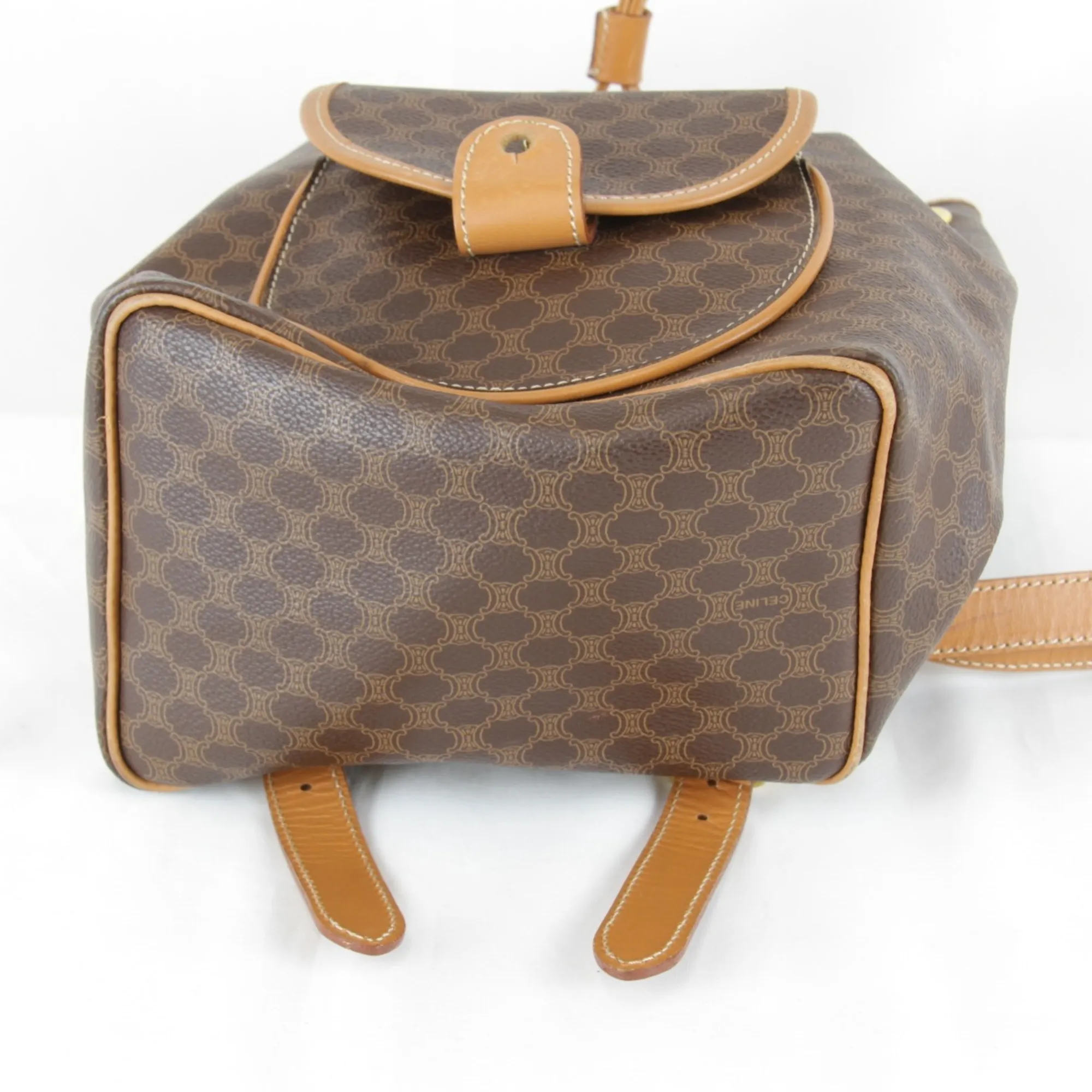 CELINE Brown Leather Backpack