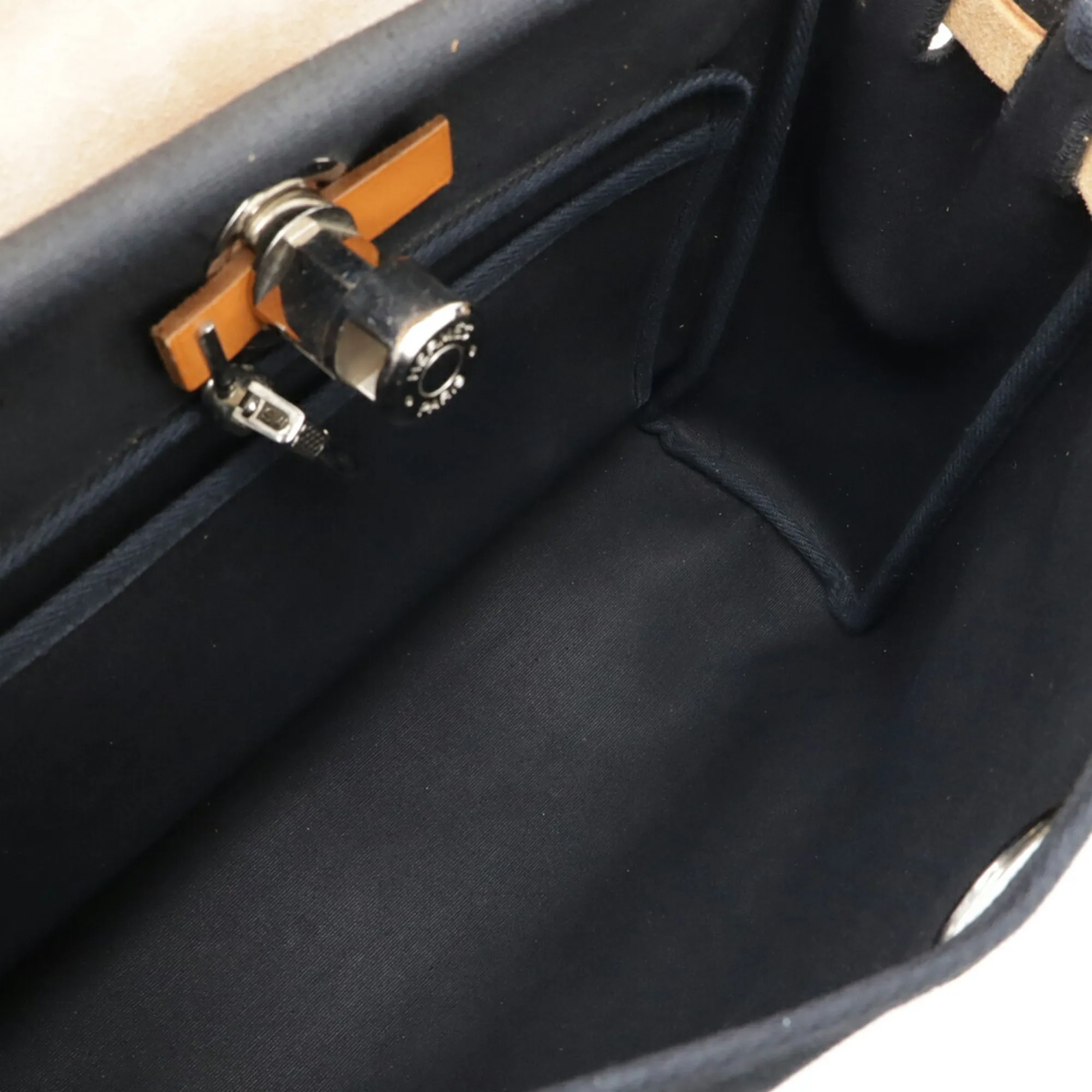 HERMES Brown Leather Shoulder Bag