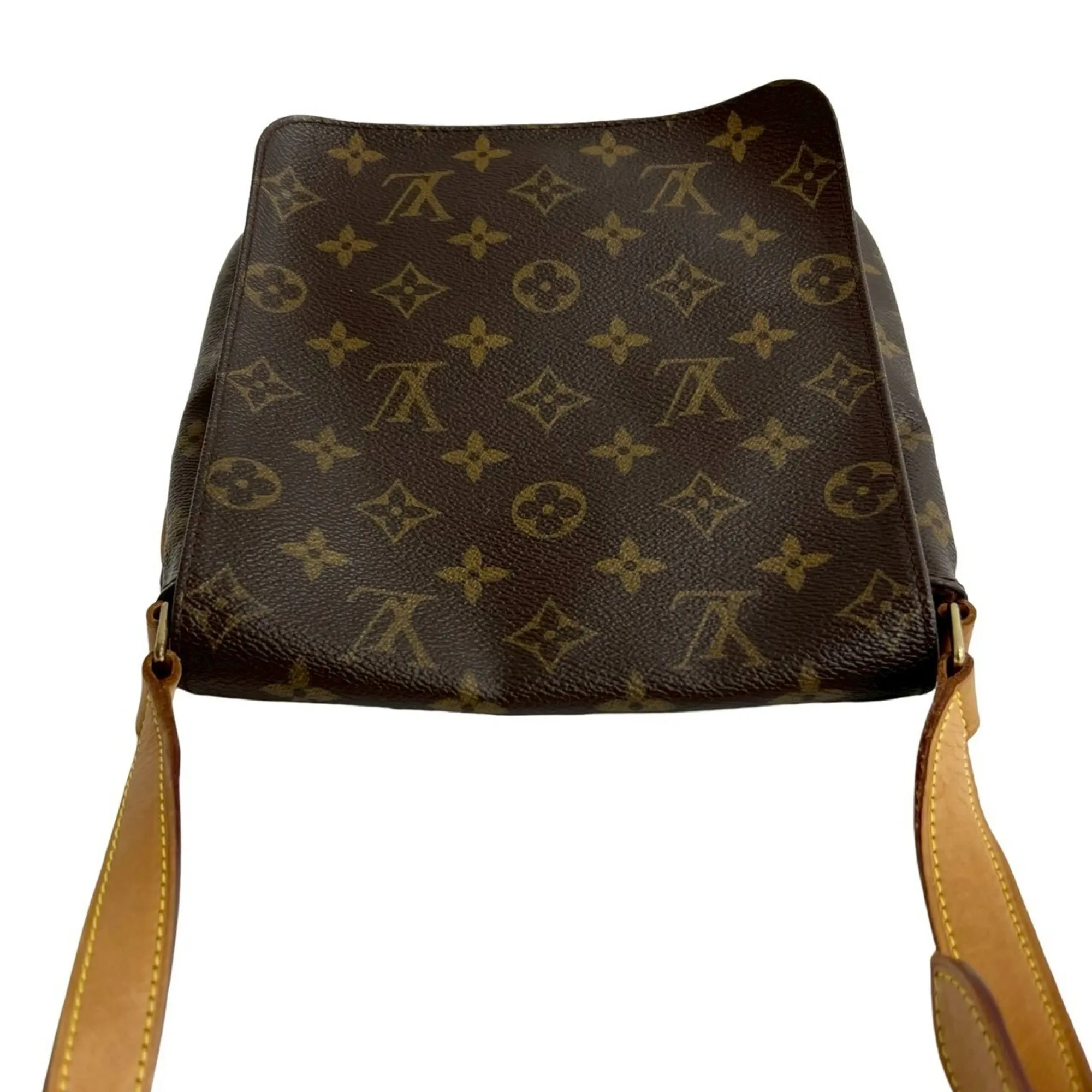 LOUIS VUITTON Brown Monogram Leather Shoulder Bag