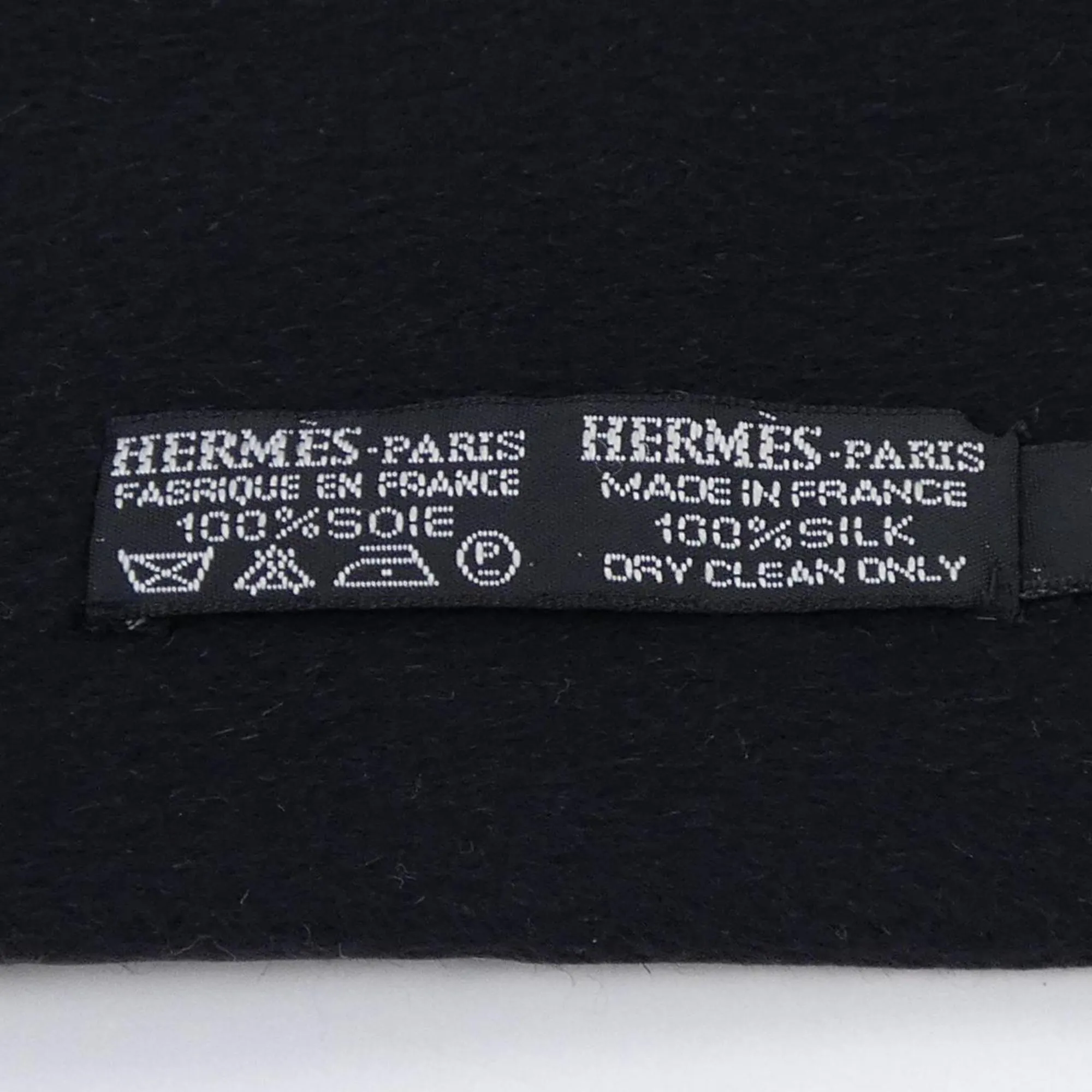 HERMES Black Scarf