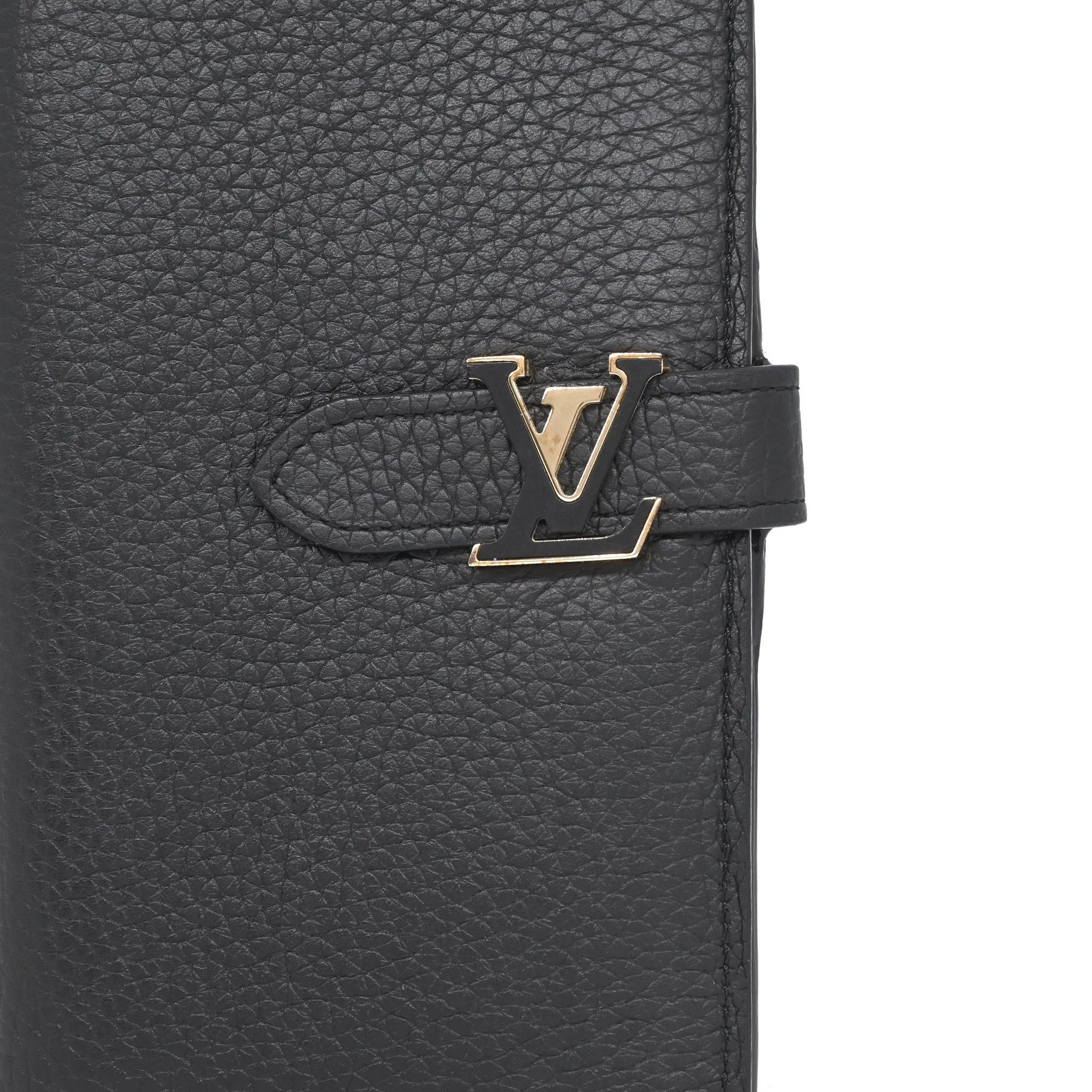 LOUIS VUITTON Black Leather Wallet