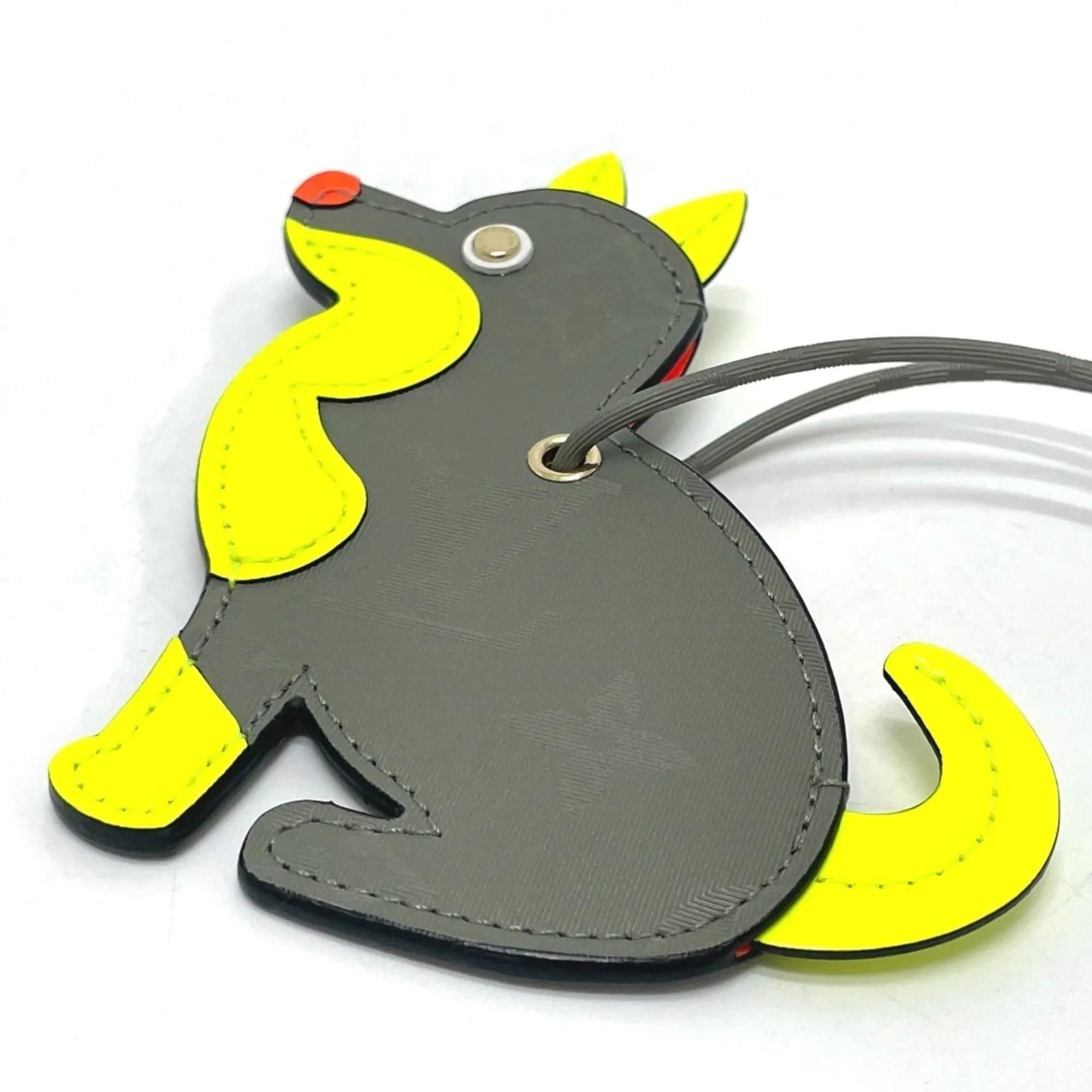 LOUIS VUITTON Gray Monogram Charm