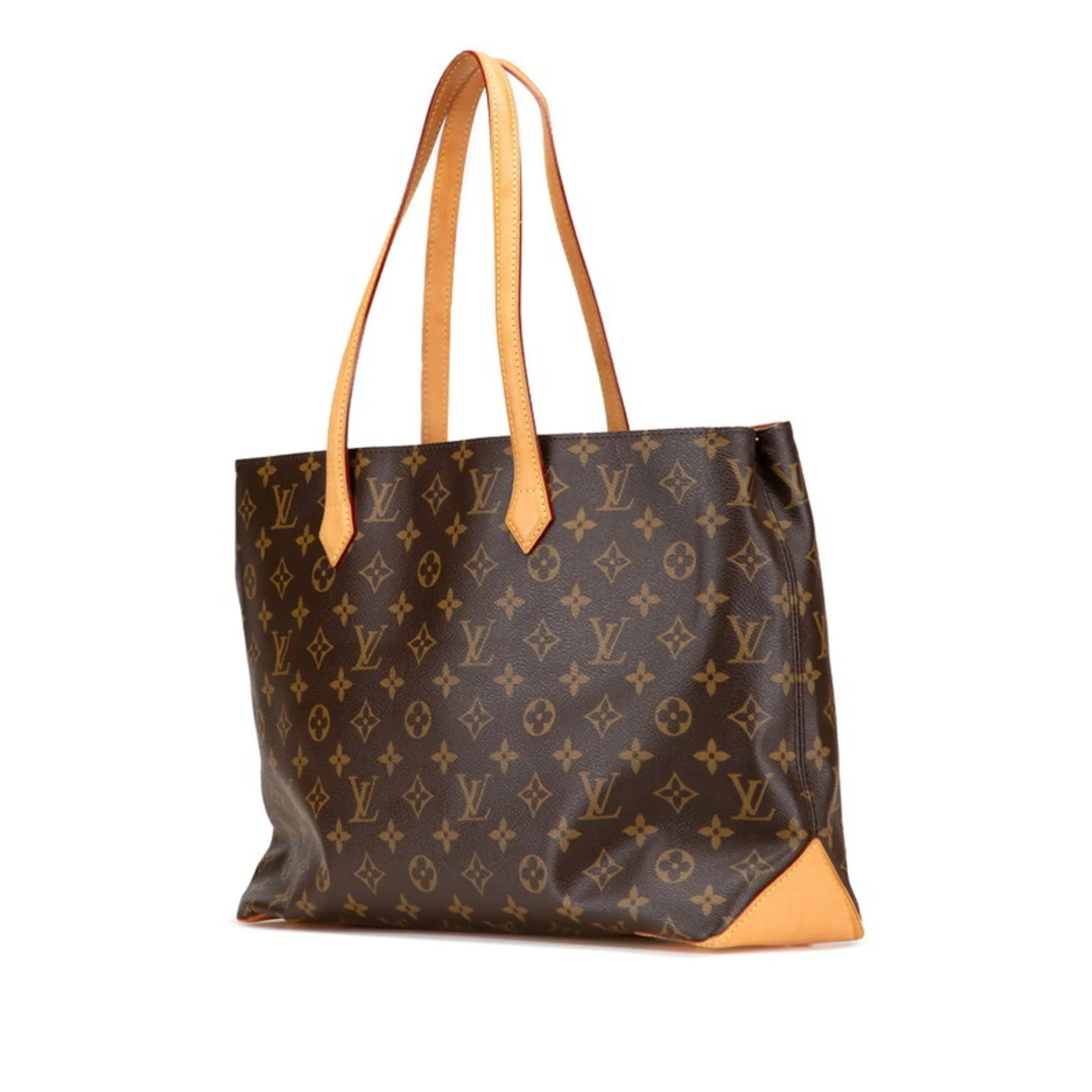 LOUIS VUITTON Brown Monogram Leather Tote Bag